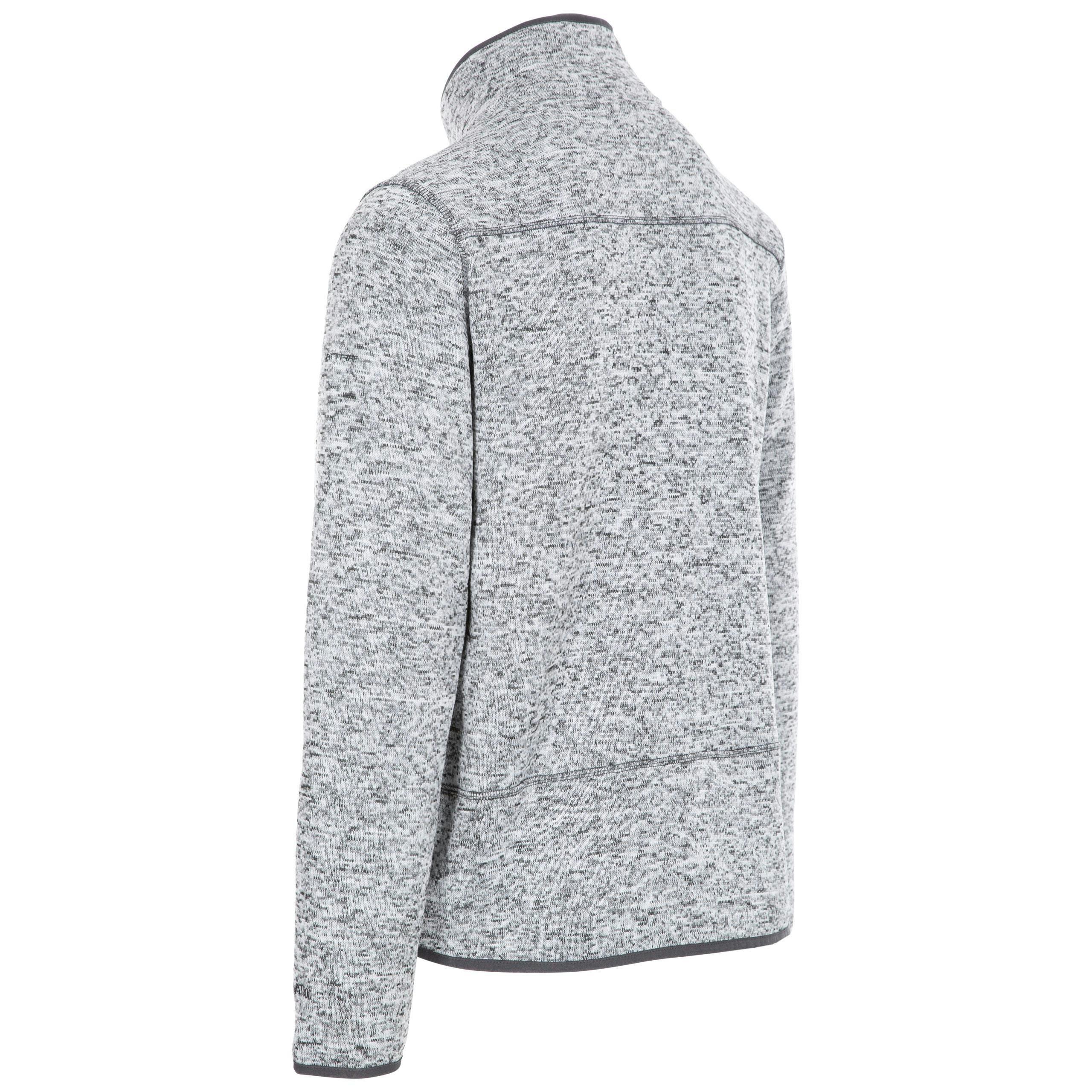 Trespass Men's Marl Fleece Jacket Bingham in Light Grey , view 3 of 6