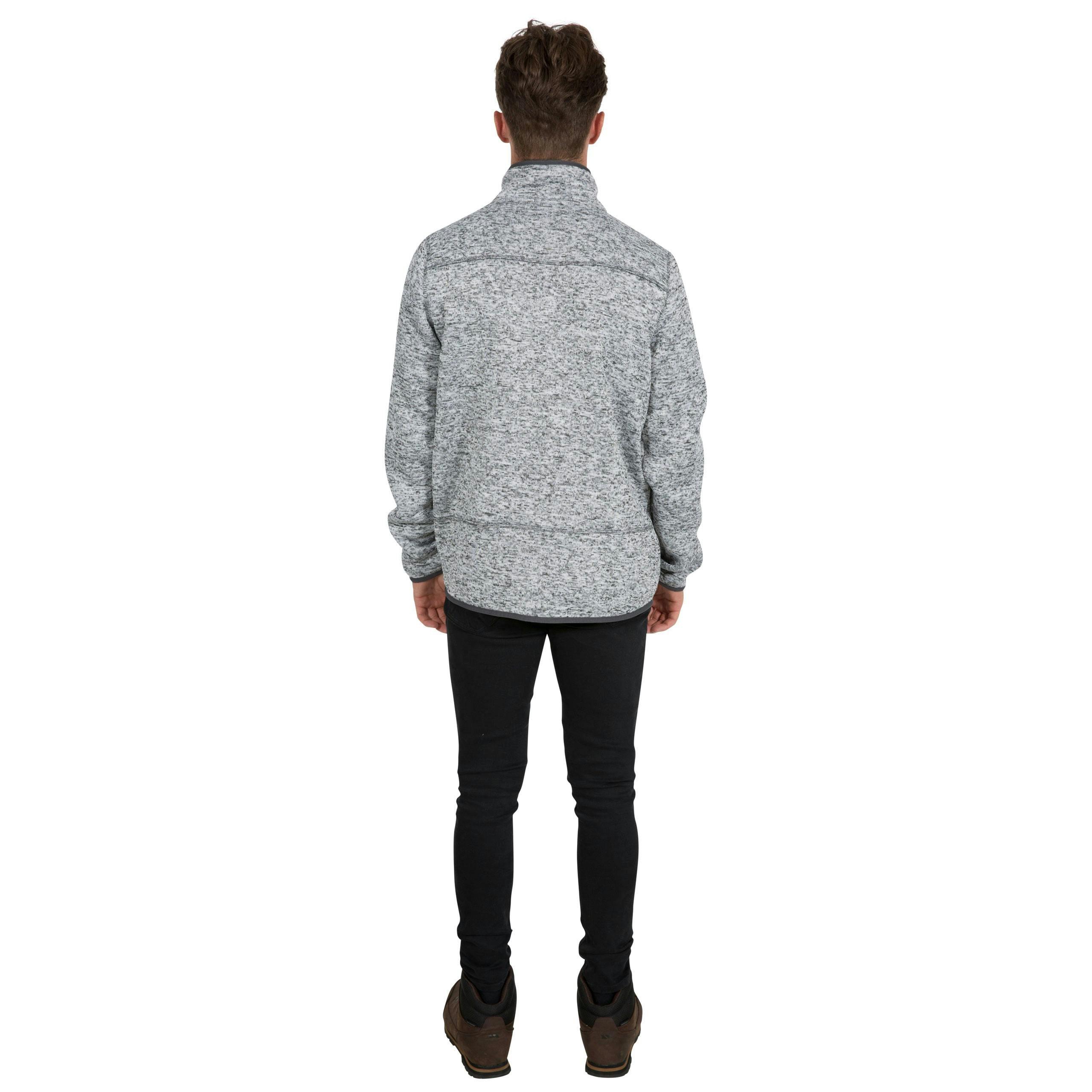 Trespass Men's Marl Fleece Jacket Bingham in Light Grey , view 5 of 6