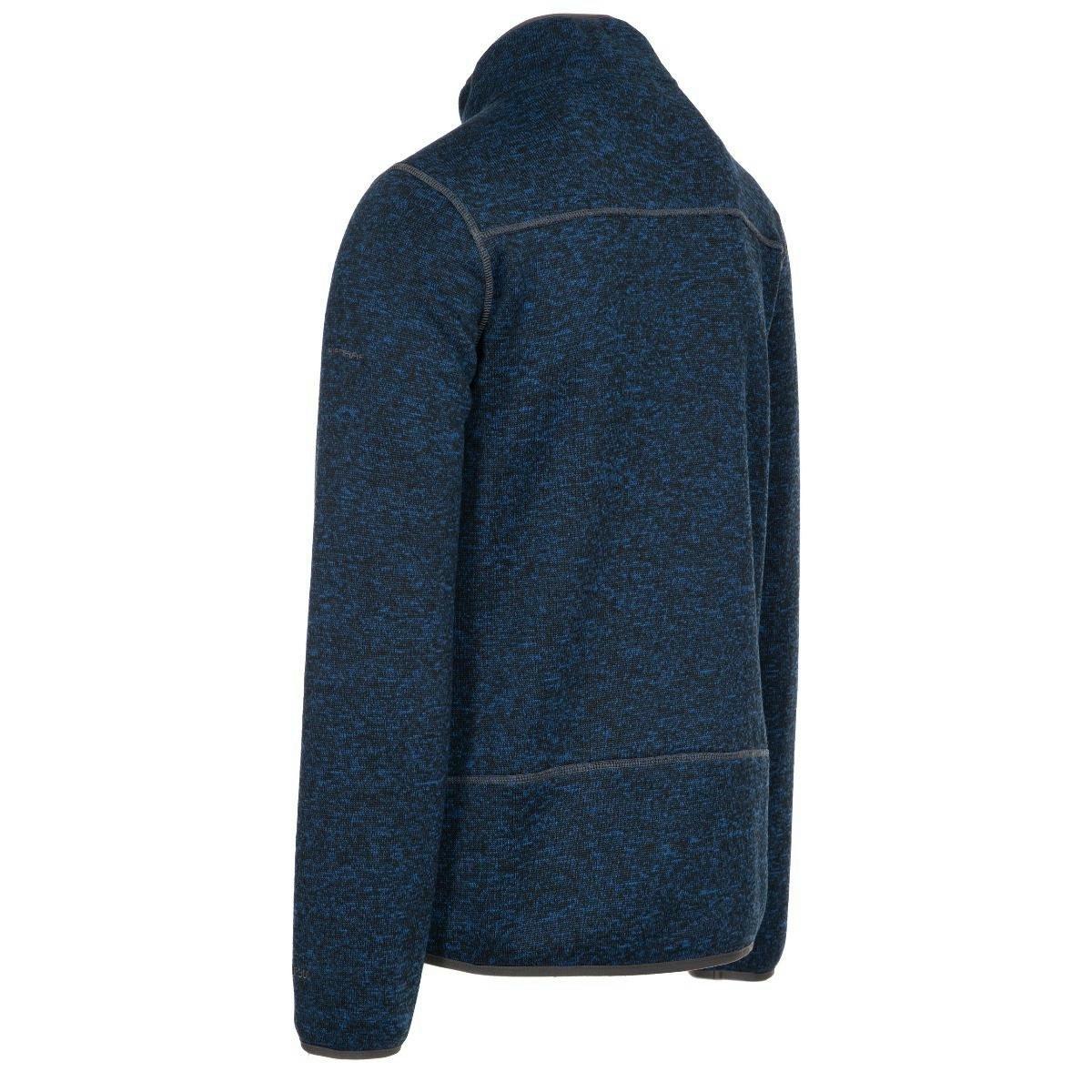 Trespass Mens Marl Fleece Jacket in Navy Bingham , view 3 of 6