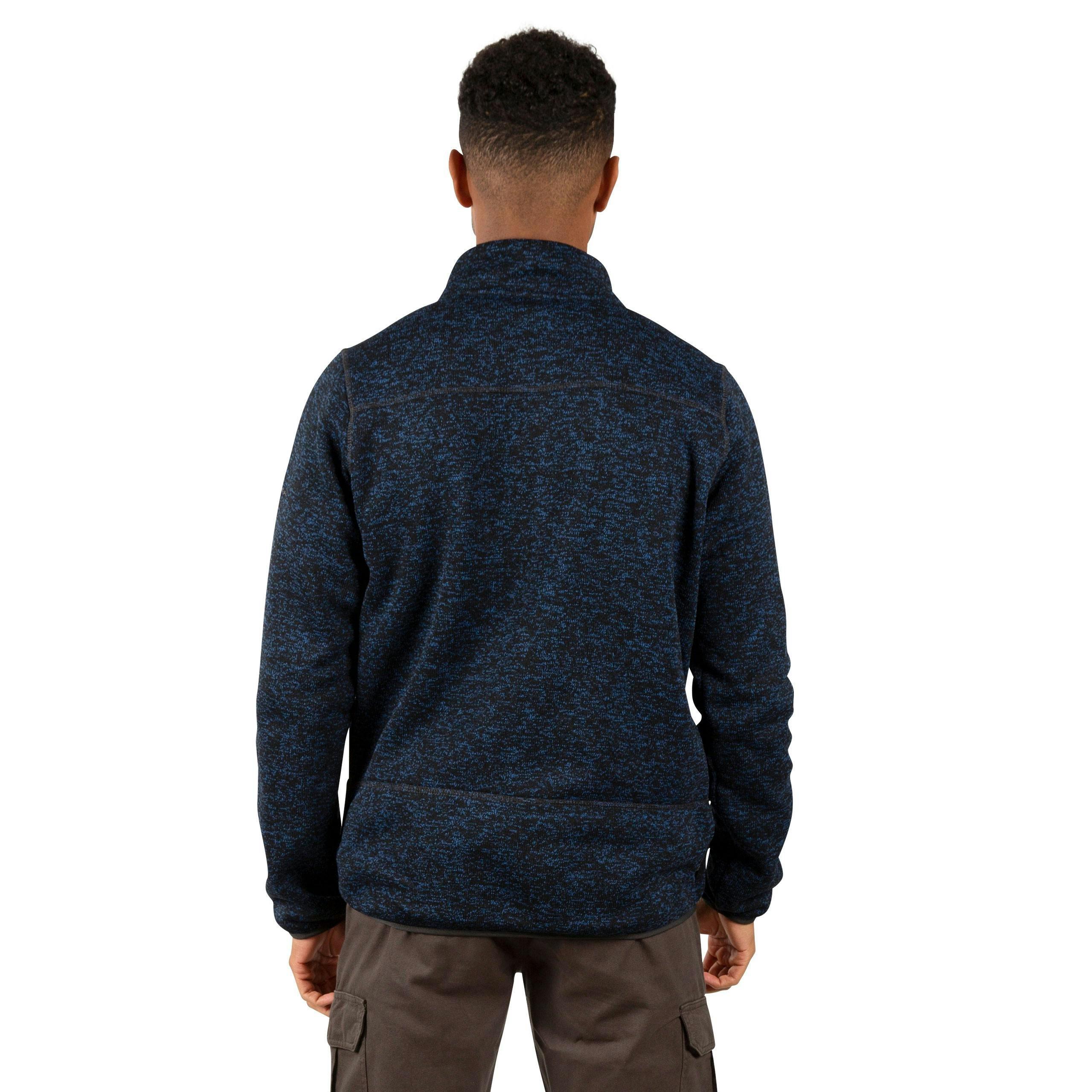 Trespass Mens Marl Fleece Jacket in Navy Bingham , view 5 of 6