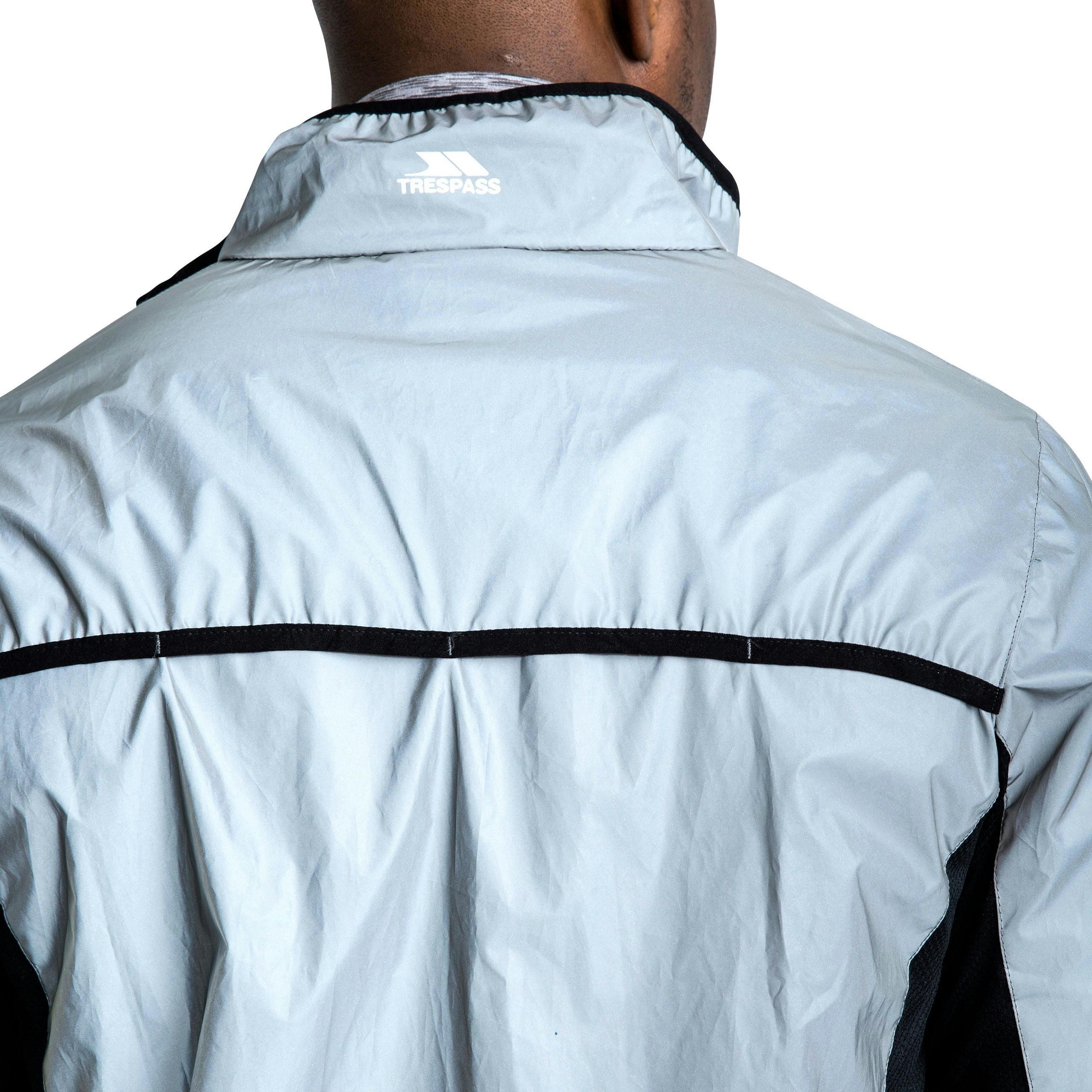 Trespass Men's Ultra Reflective Active Jacket Zig in Light Grey , view 5 of 6