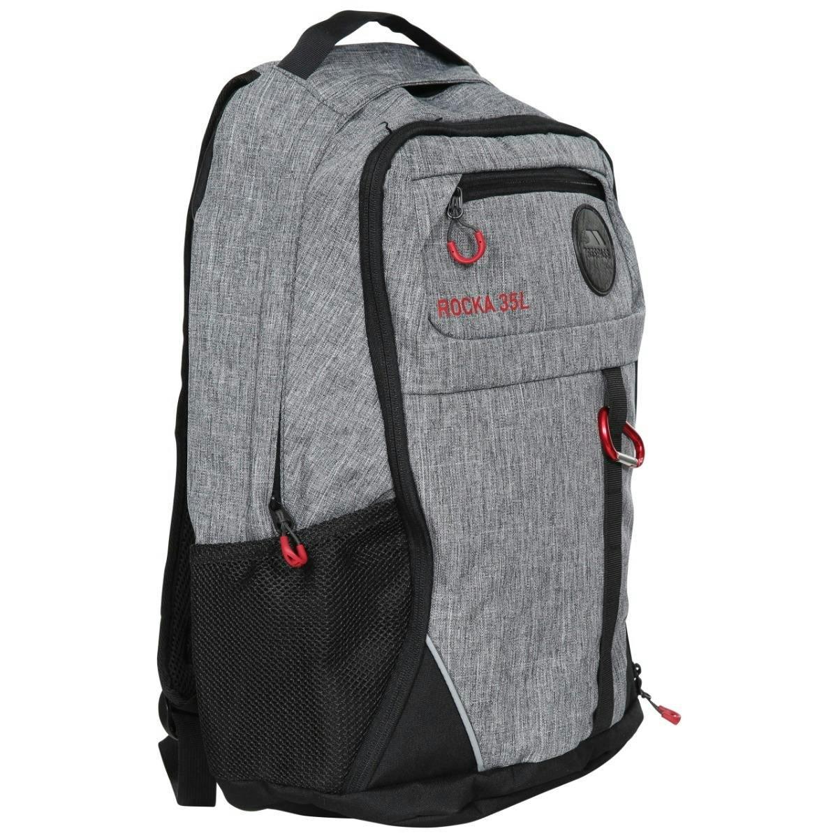 Trespass 35L Backpack in Grey Rocka , view 3 of 5