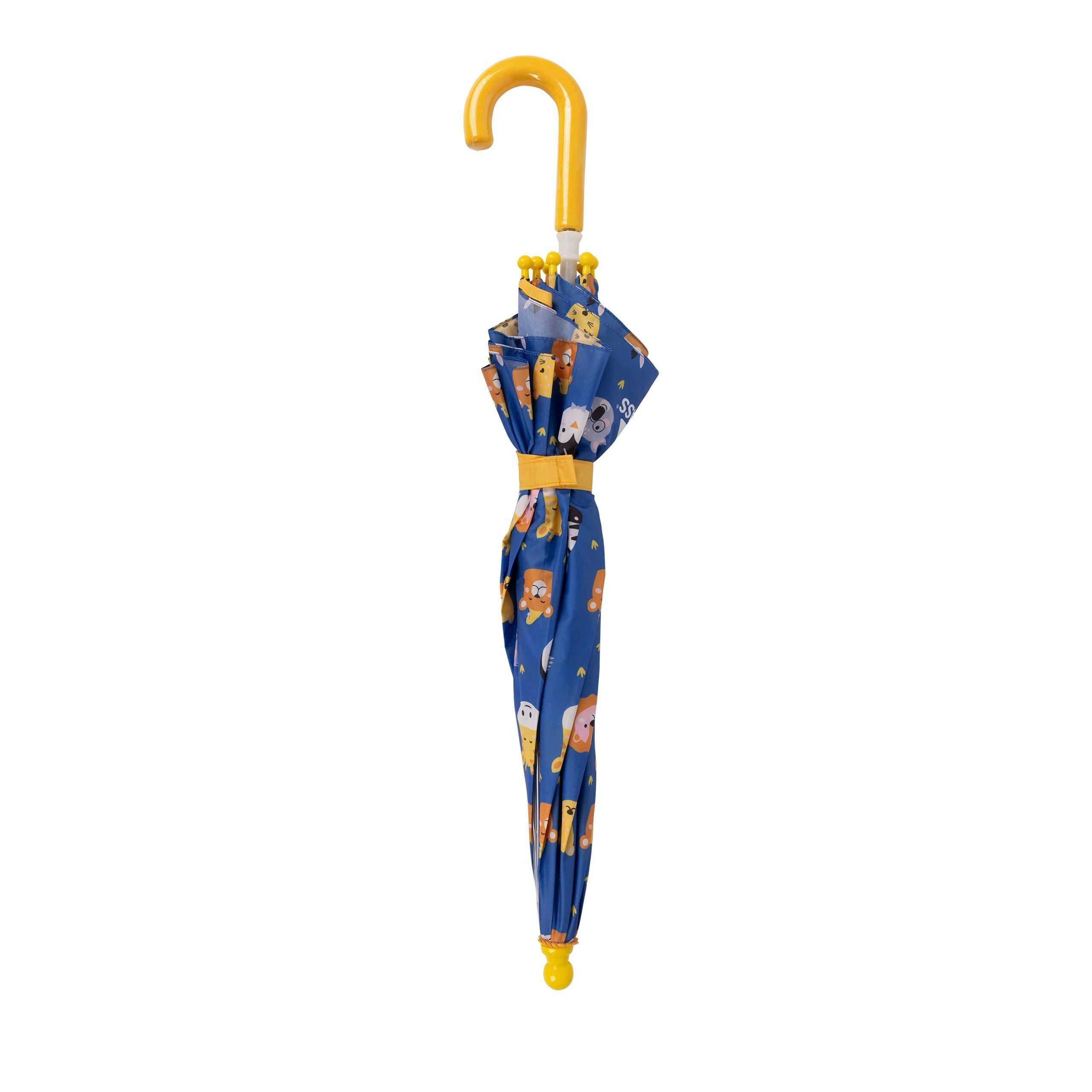 Kids Printed Umbrella Drizzle in Animal Print , view 4 of 6