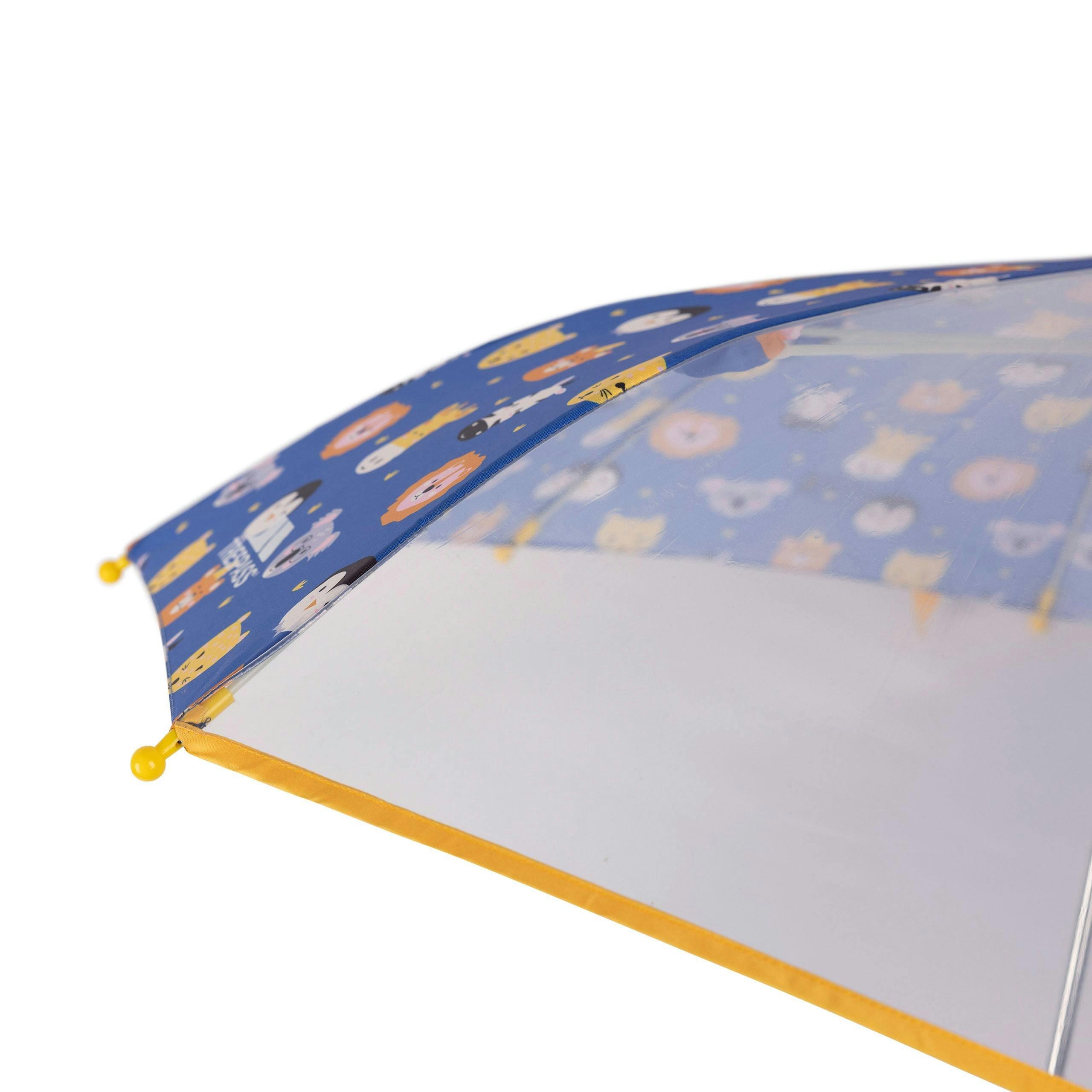 Kids Printed Umbrella Drizzle in Animal Print , view 6 of 6