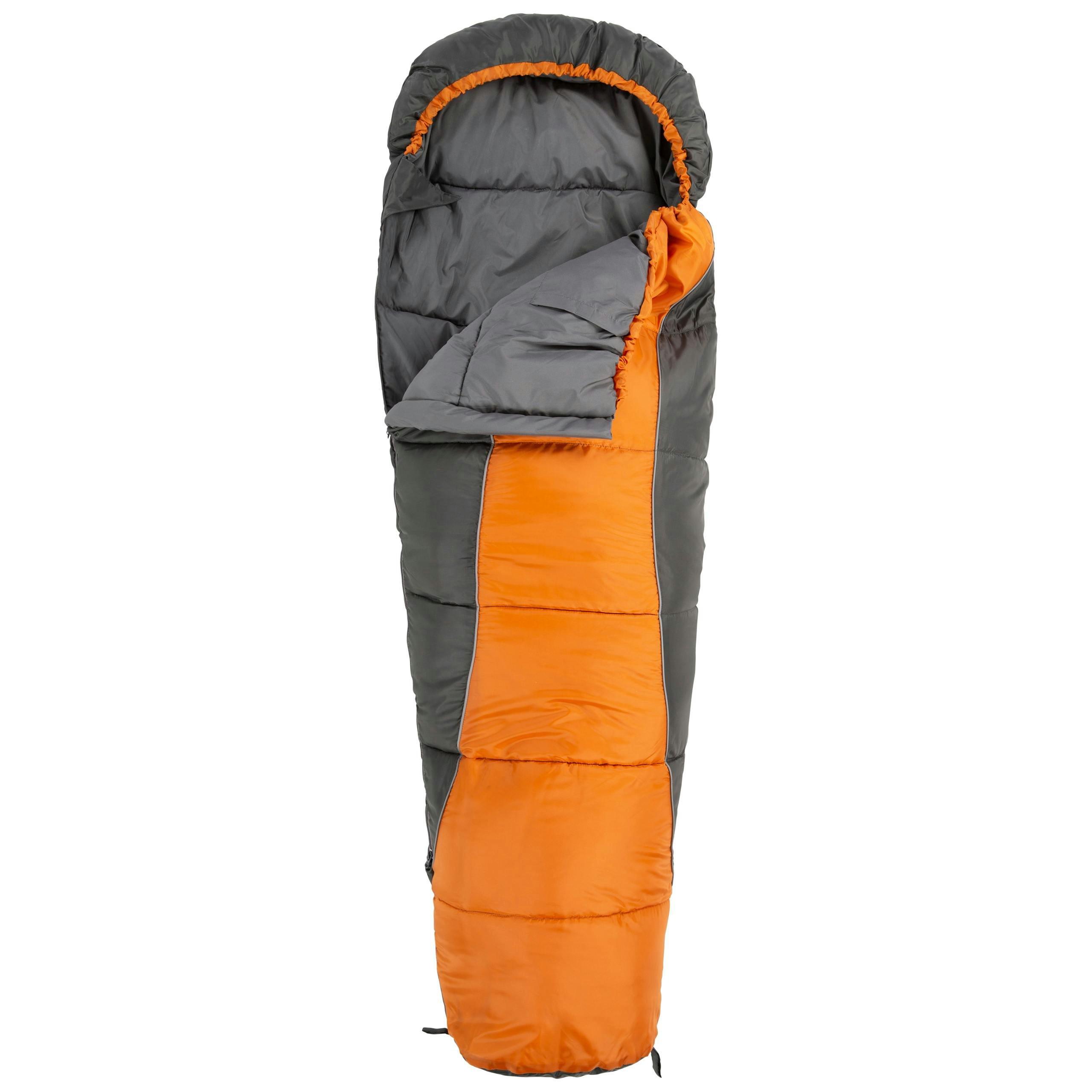 Trespass Kids Sleeping Bag 3 Season Lightweight Bunka In Carrot , view 3 of 6