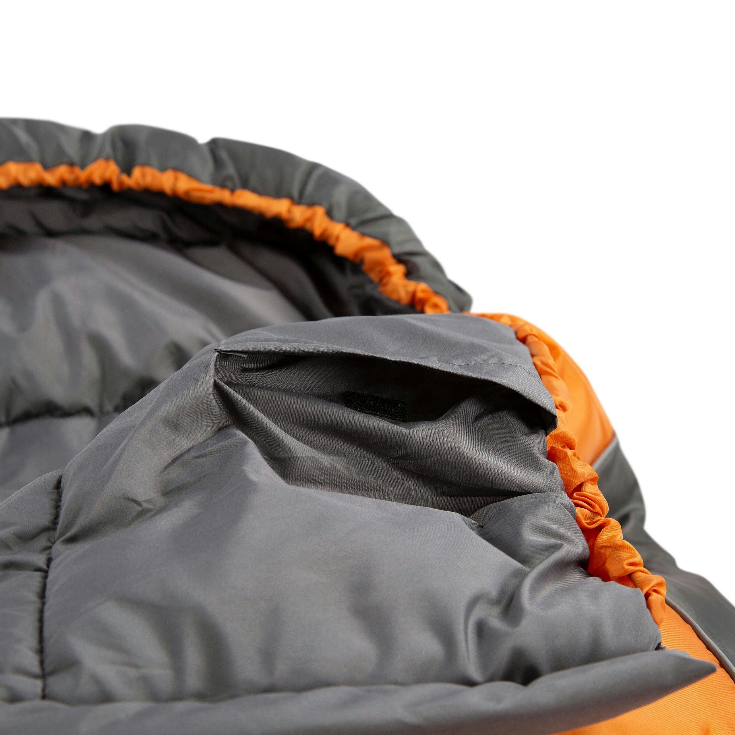 Trespass Kids Sleeping Bag 3 Season Lightweight Bunka In Carrot , view 6 of 6