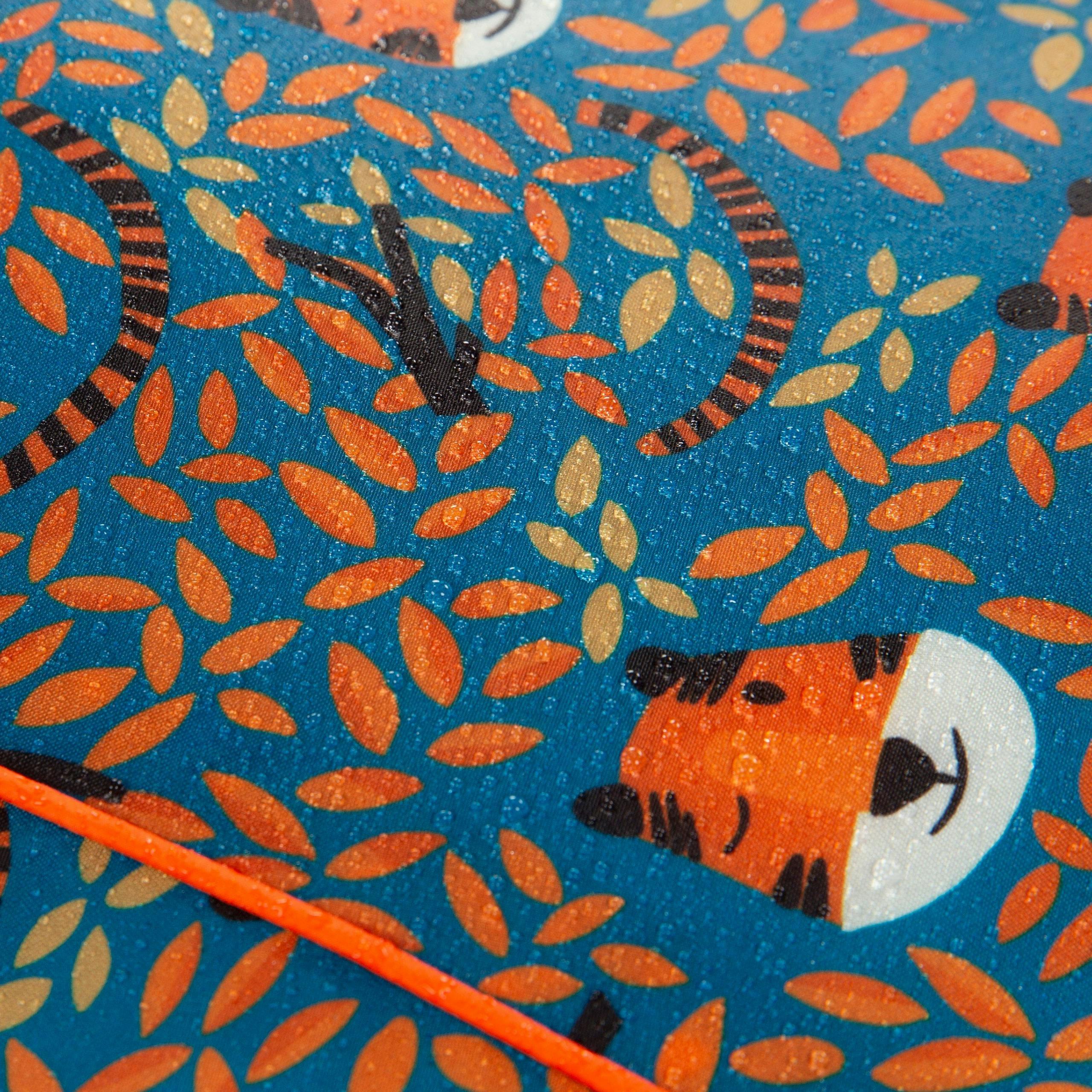 Trespass Kids Sleeping Bag 3 Season Lightweight Bunka in Teal tiger print , view 4 of 6