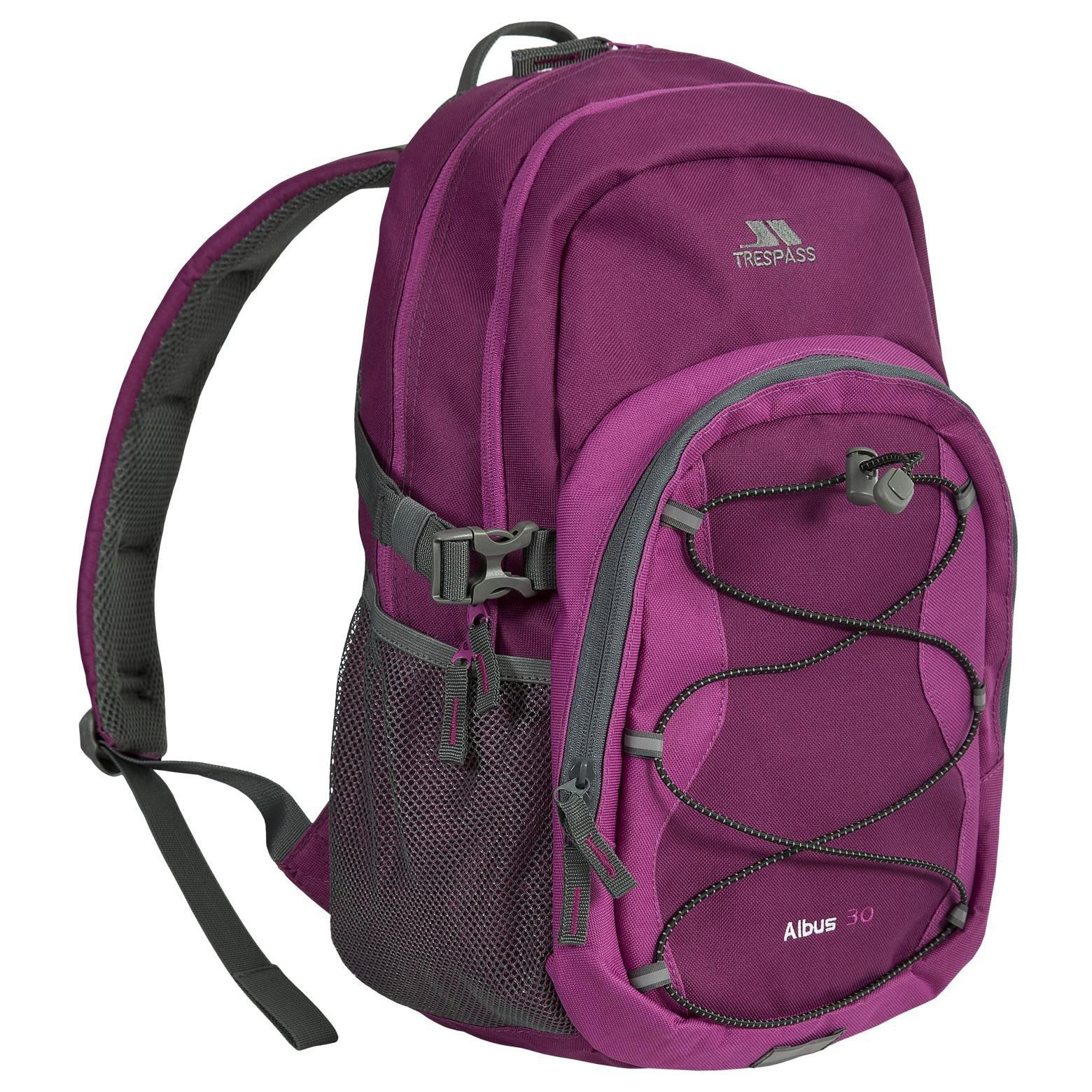 Trespass 30 Litre Multi Function Backpack Albus in Burgundy , view 2 of 6