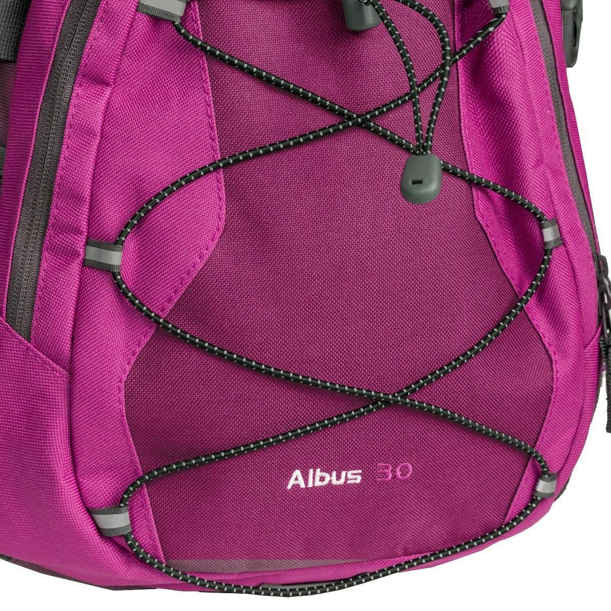 Trespass 30 Litre Multi Function Backpack Albus in Burgundy , view 4 of 6