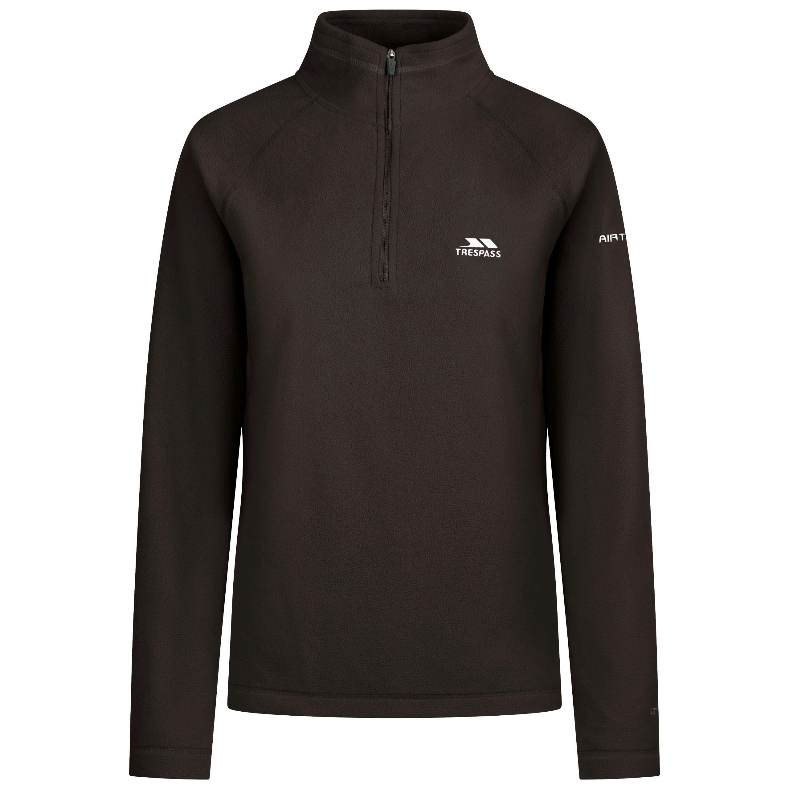 Womens Half Zip Fleece Luiston in Black , view 2 of 6