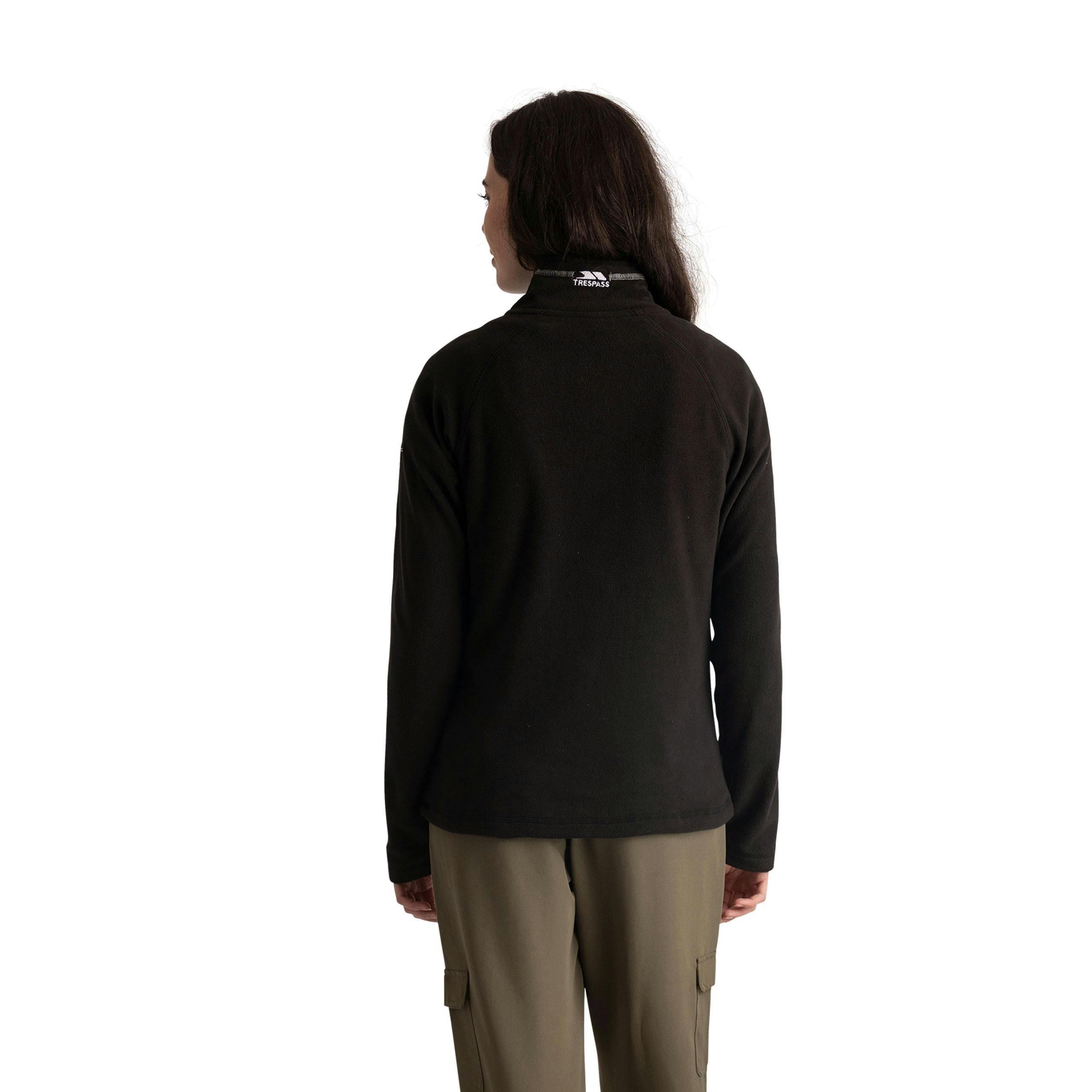 Womens Half Zip Fleece Luiston in Black , view 5 of 6