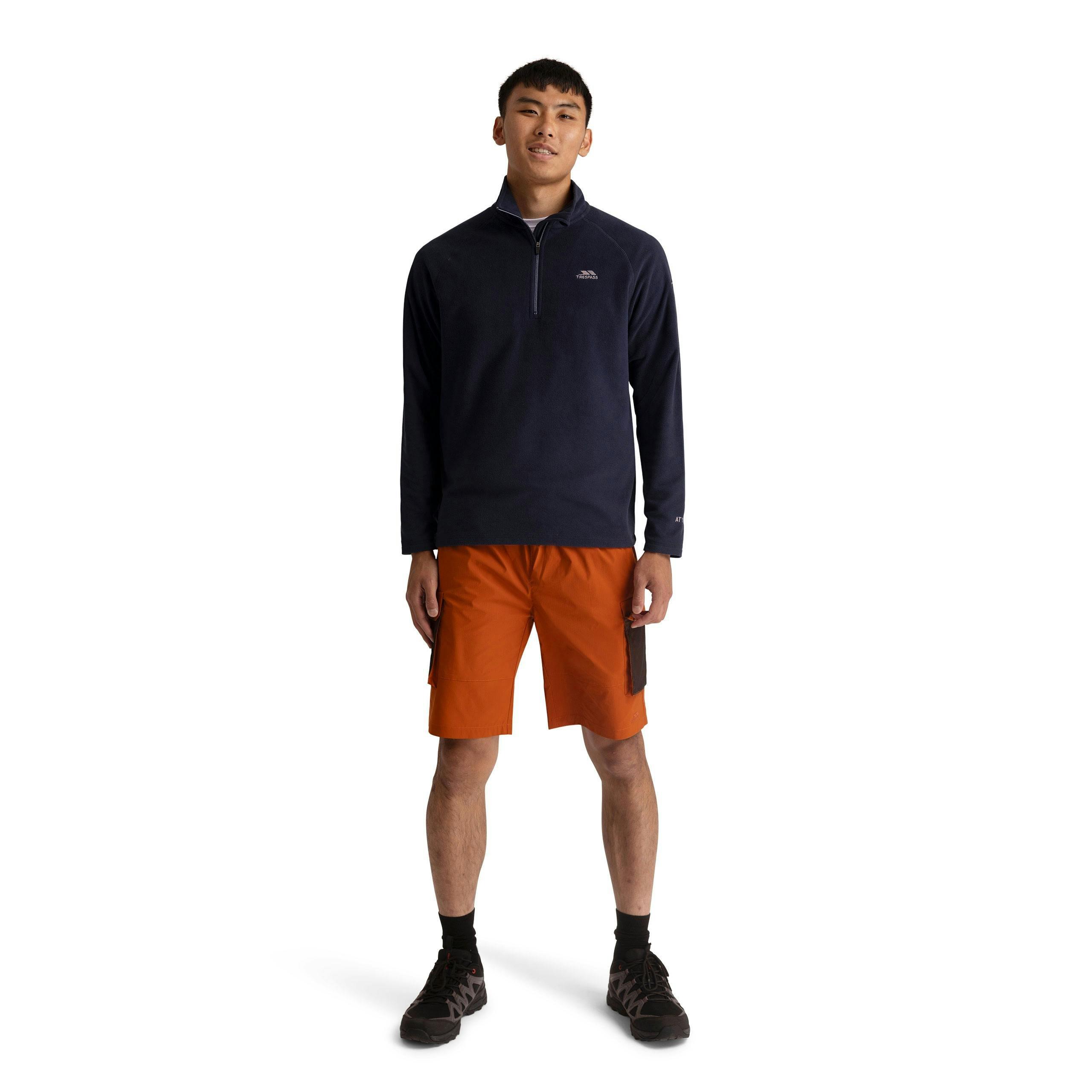 Mens Half Zip Fleece Eliston in Navy , view 4 of 6