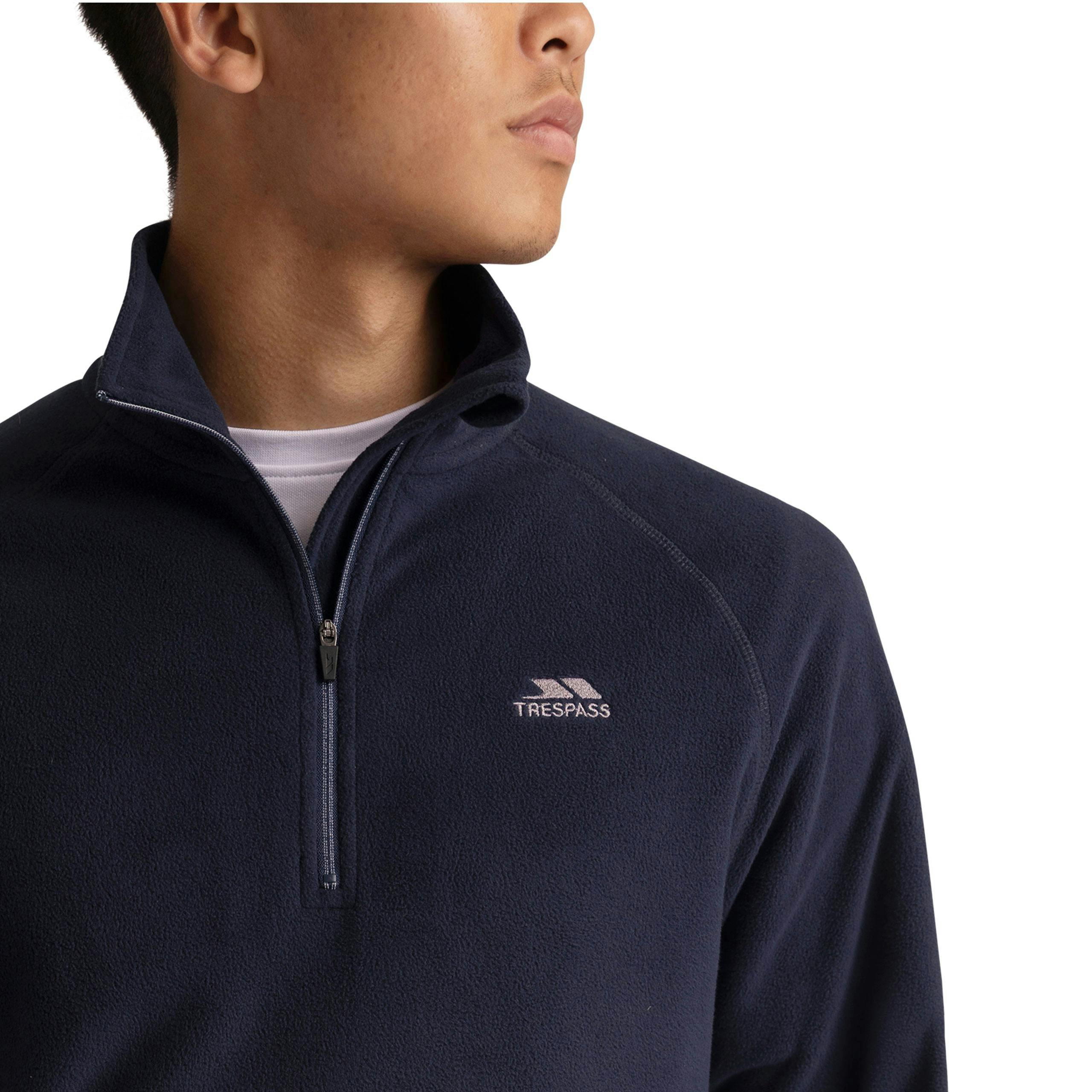 Mens Half Zip Fleece Eliston in Navy , view 6 of 6