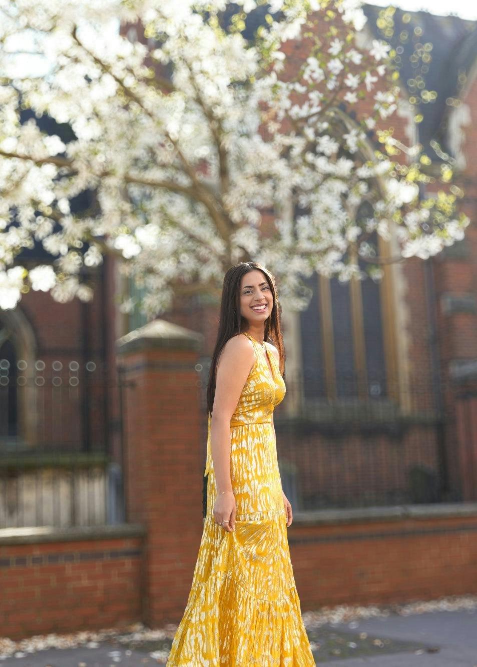 Animal Jacquard Halter Neck Maxi dress , view 5 of 5