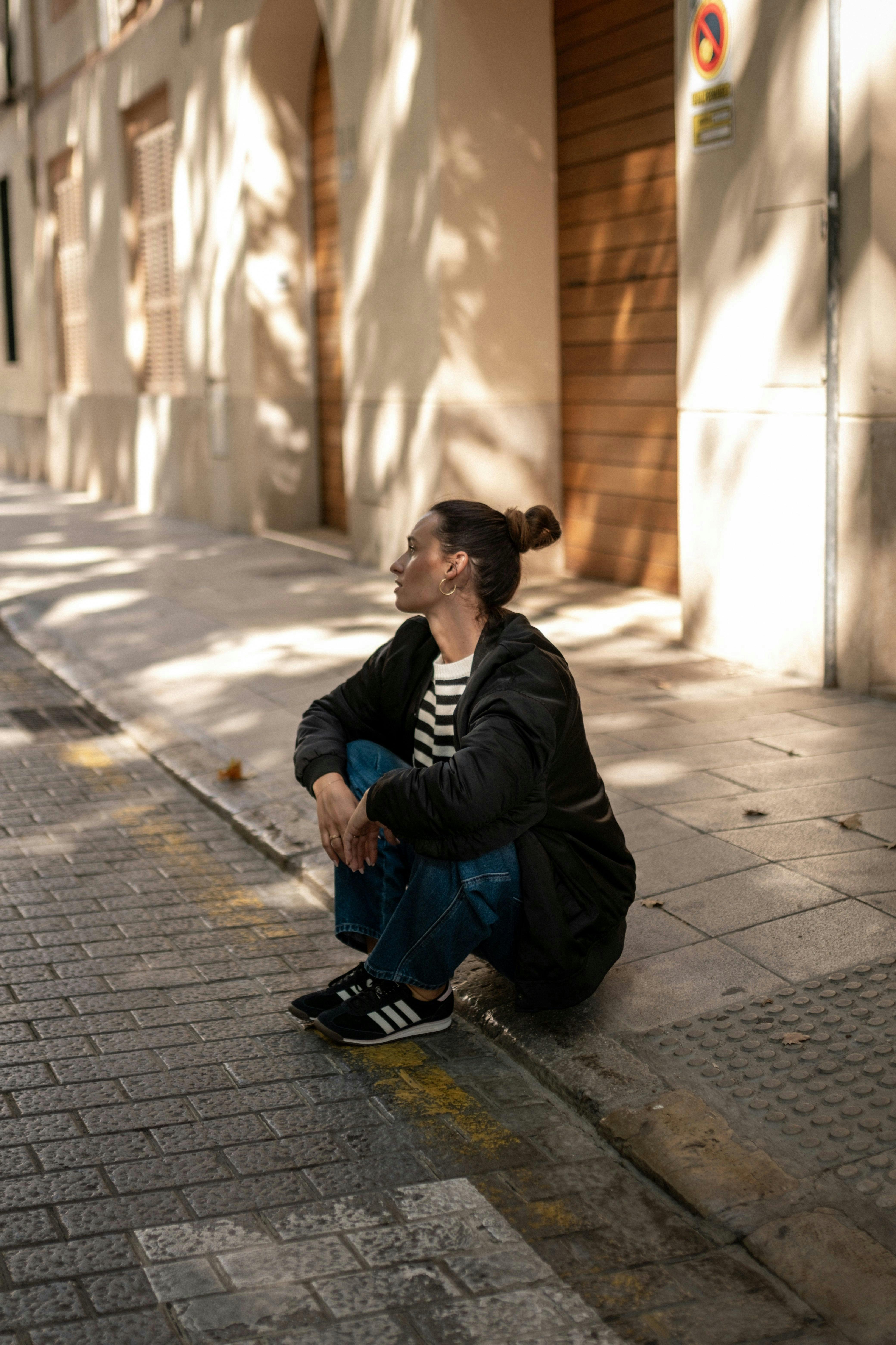 Black Padded Oversized Bomber Jacket , view 6 of 6