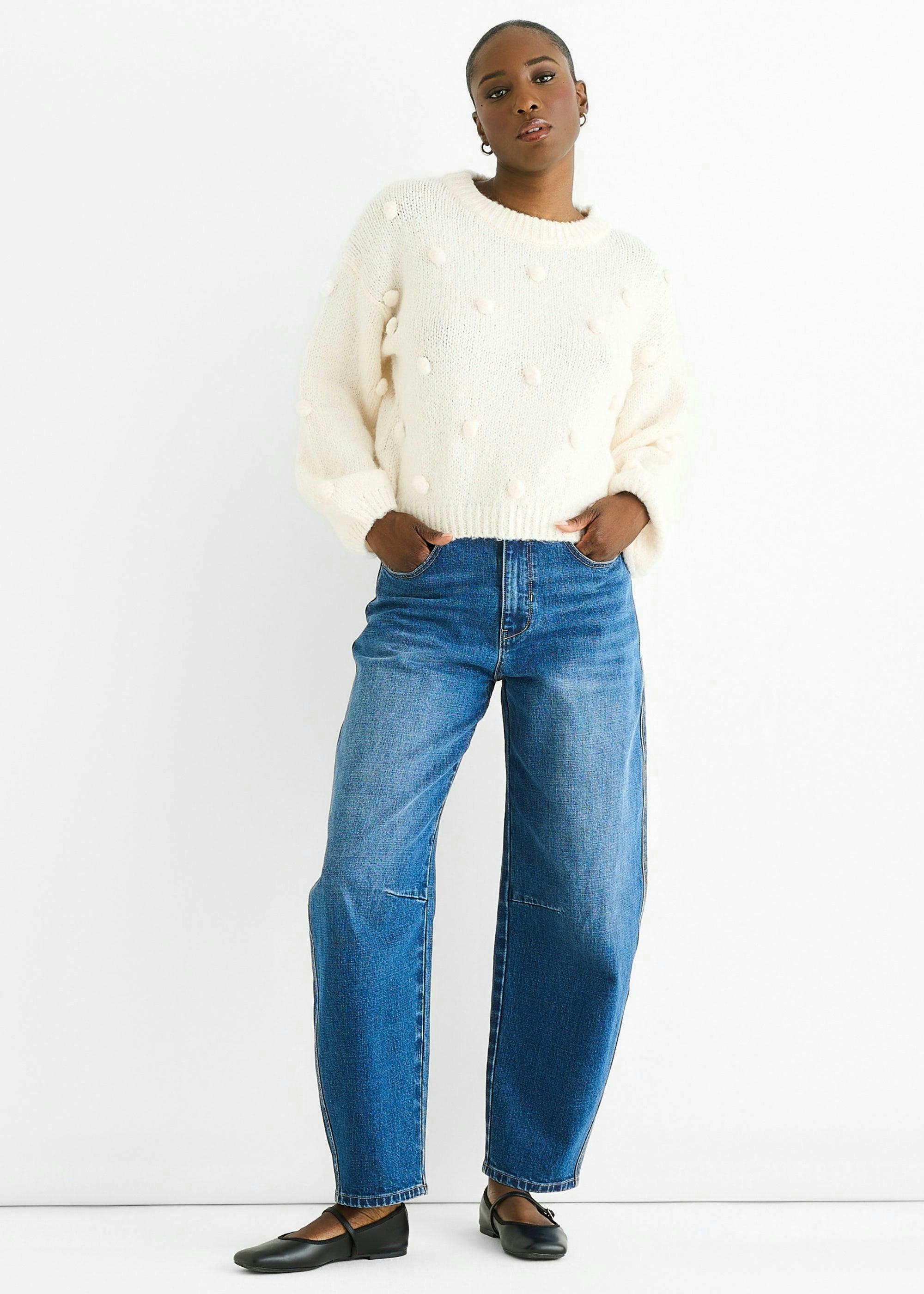 Cream Wool Mix Oversized Knit Jumper , view 2 of 4