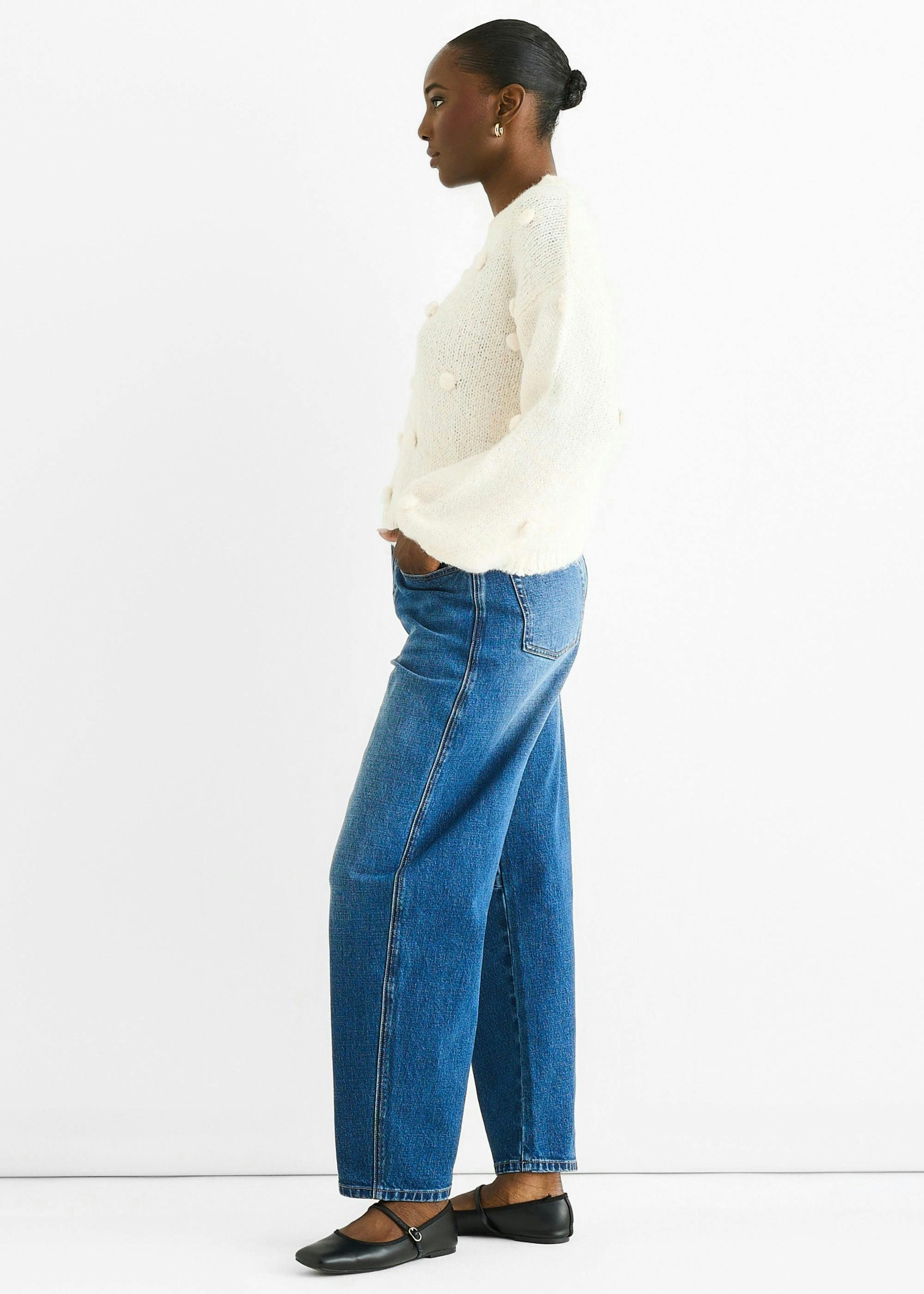 Cream Wool Mix Oversized Knit Jumper , view 3 of 4