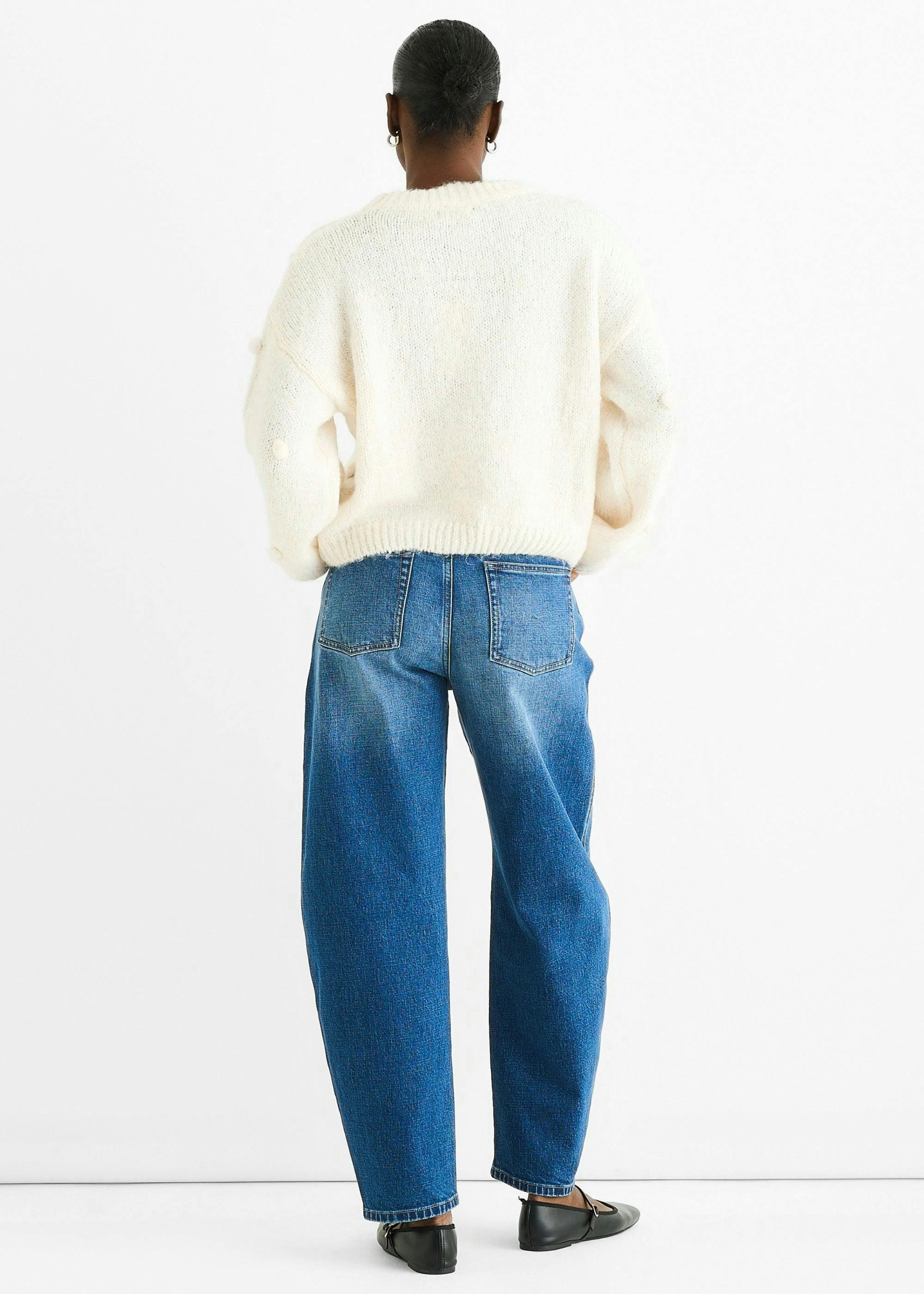 Cream Wool Mix Oversized Knit Jumper , view 4 of 4
