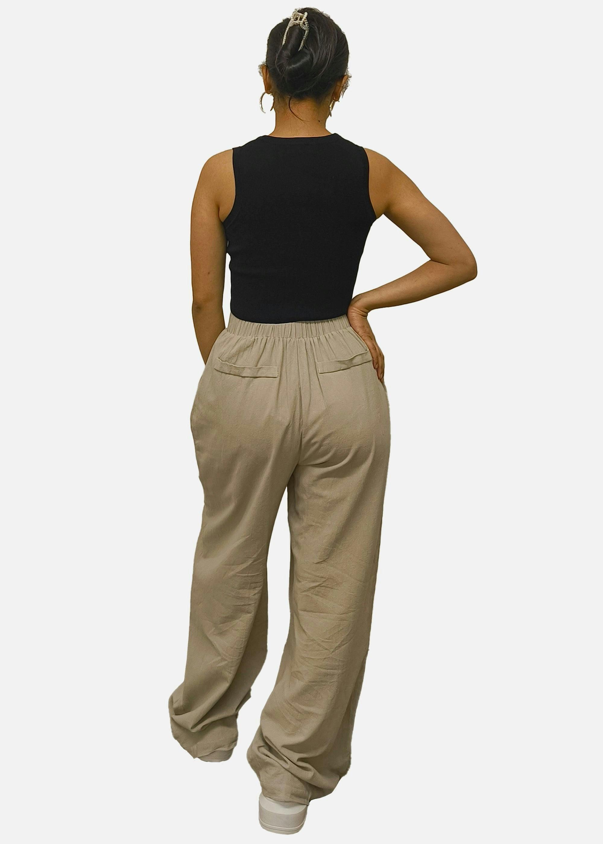 Stone Waist Band Detail Wide Leg trouser , view 4 of 4