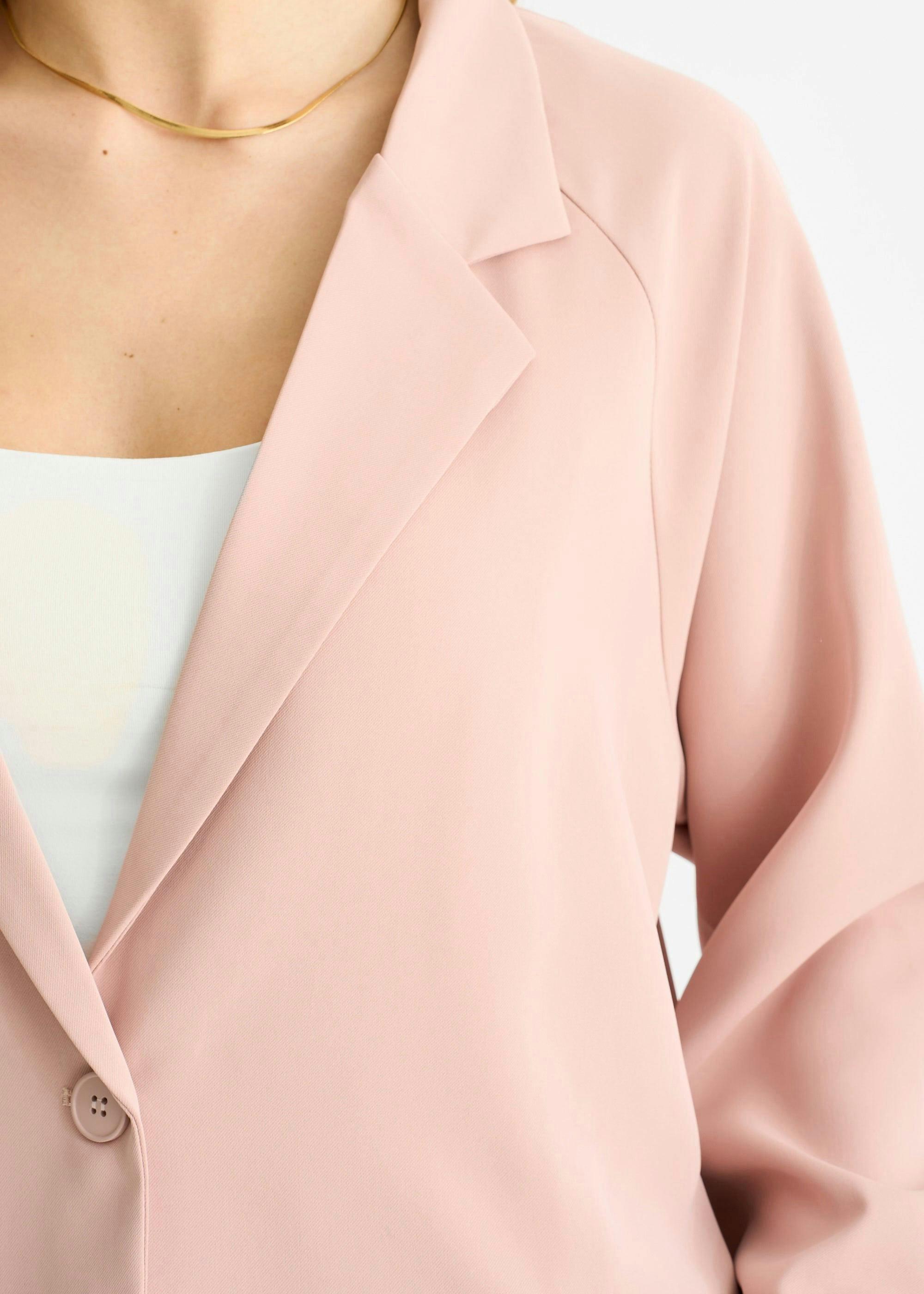 Blush Oversized Tailored Blazer , view 2 of 4