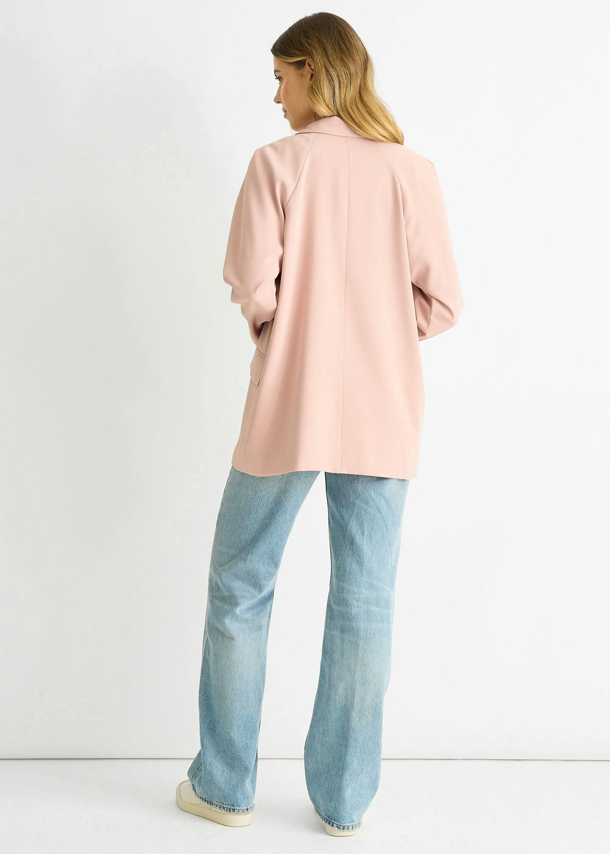 Blush Oversized Tailored Blazer , view 4 of 4