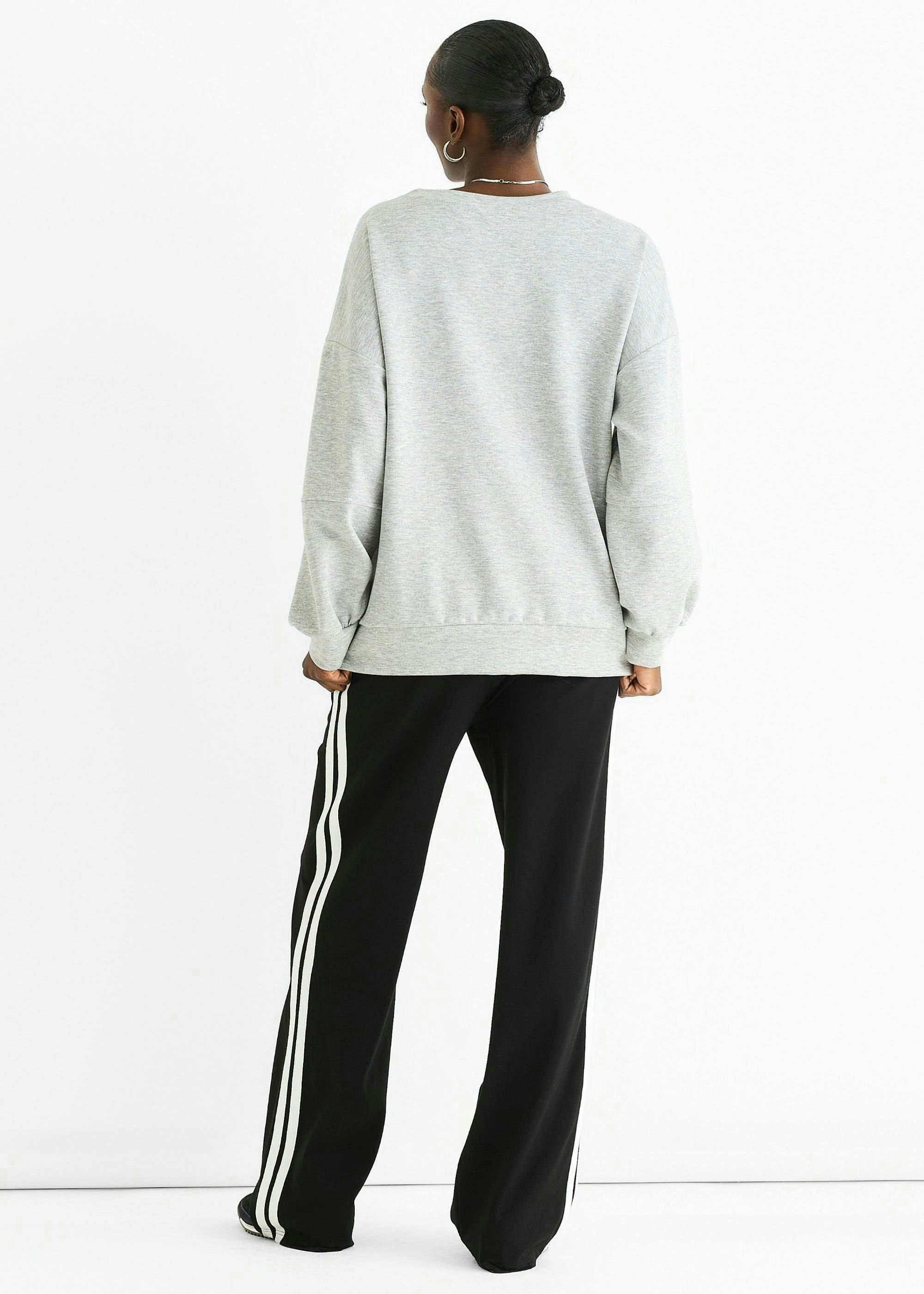 Grey Soft Lightweight Pull Over Jumper , view 2 of 4