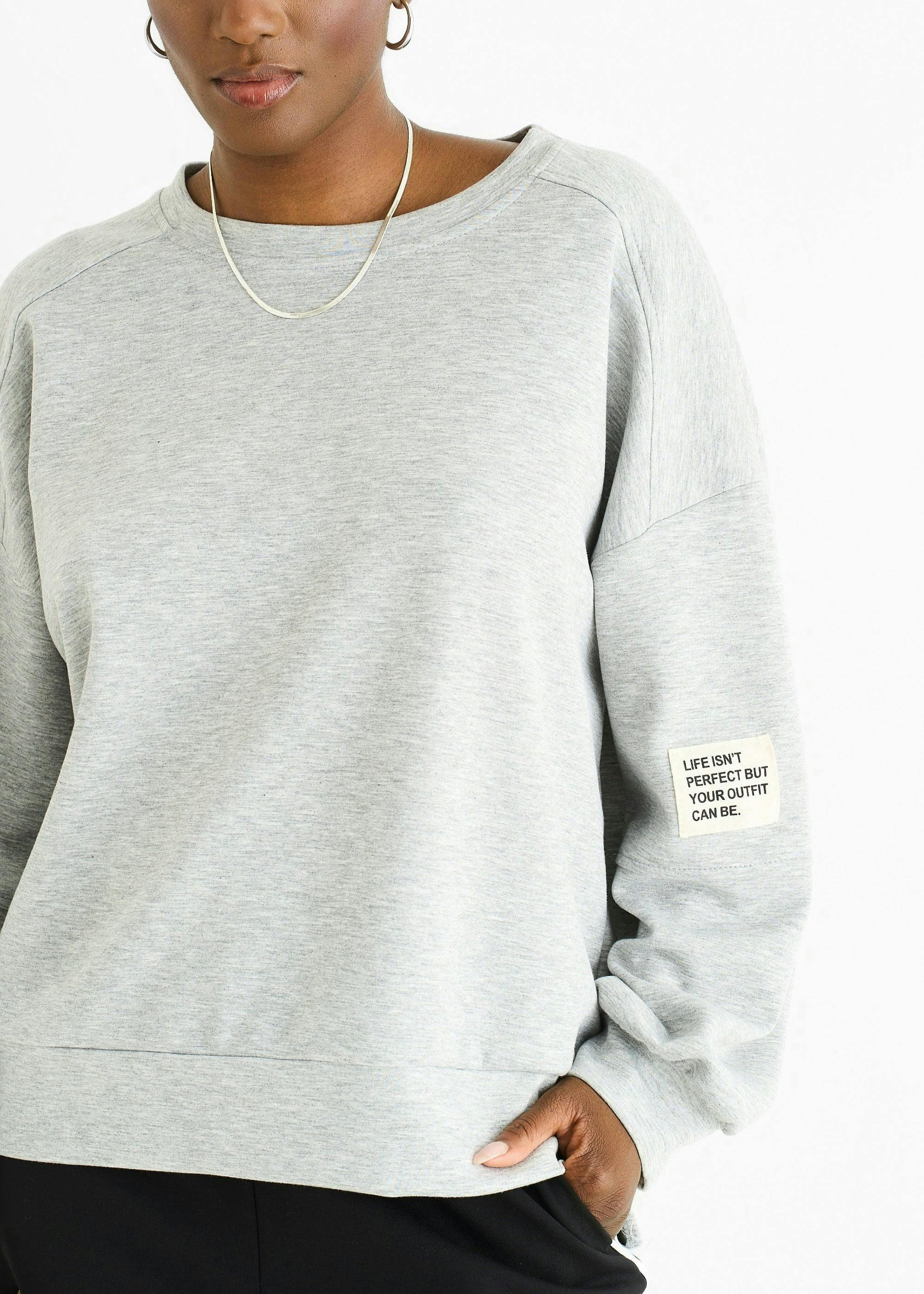 Grey Soft Lightweight Pull Over Jumper , view 3 of 4