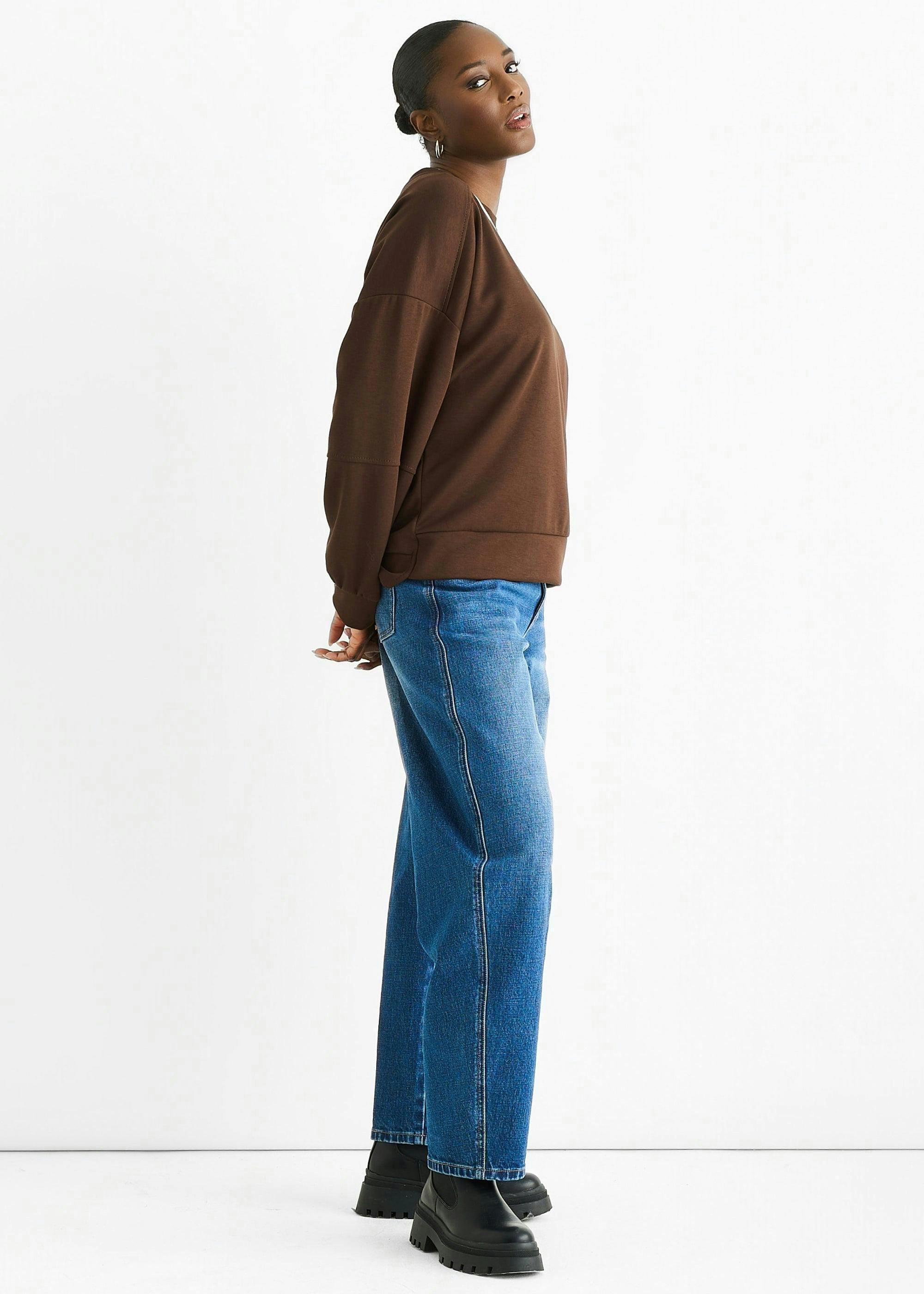 Chocolate Soft Lightweight Pull Over Jumper , view 4 of 4