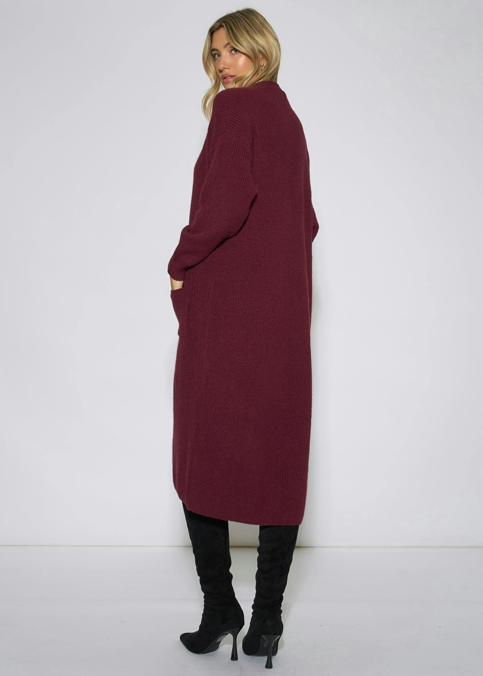Mulberry Edge To Edge Longline Knit Cardigan , view 2 of 4