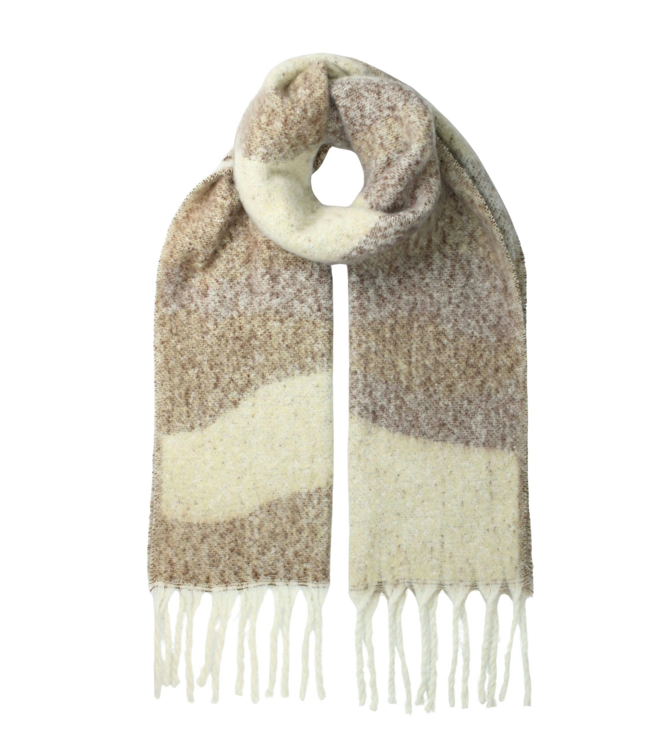 Multi Ladies Abstract Superfluffy Fringe Scarf , view 2 of 2