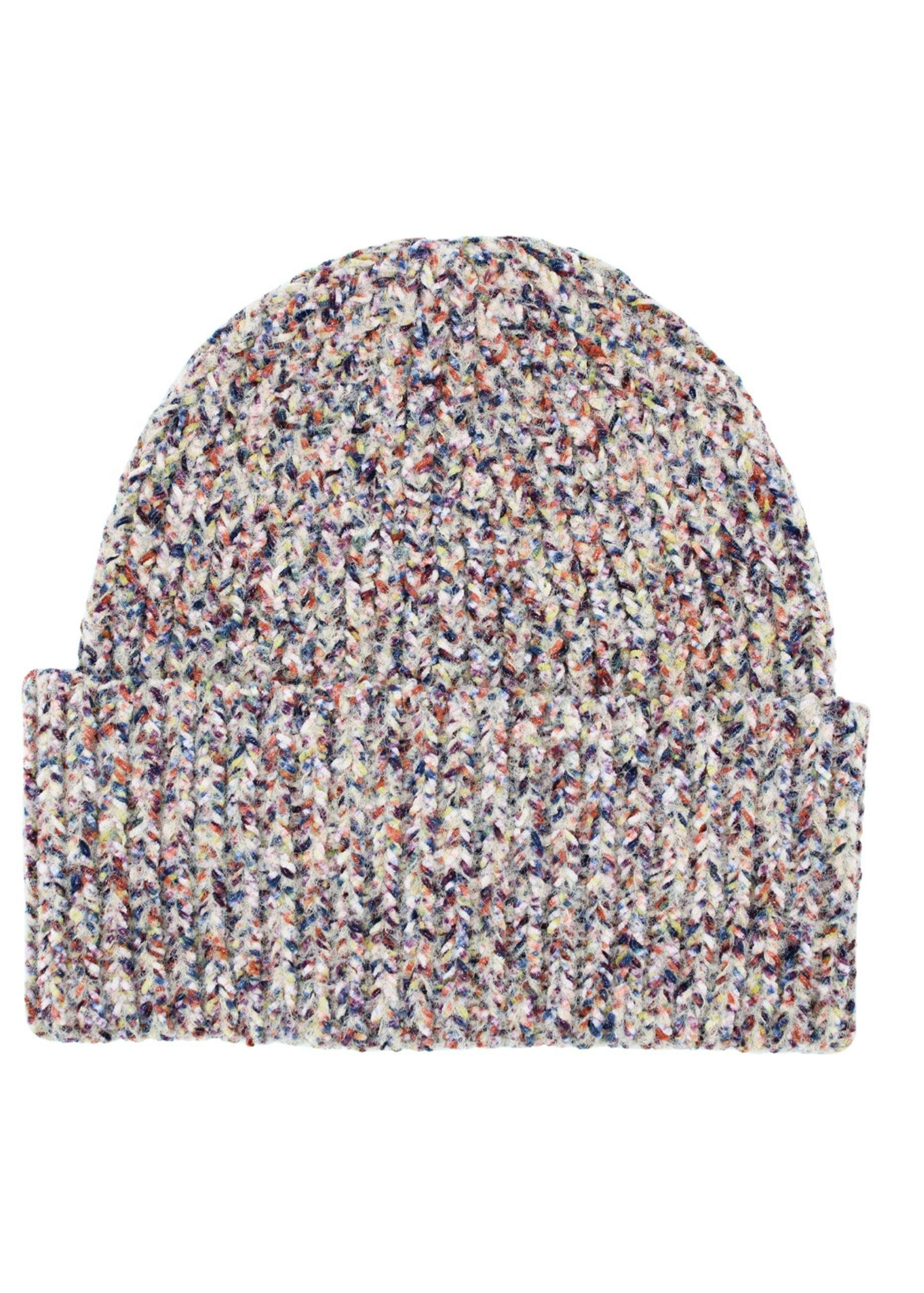 Multi Ladies Speckle Yarn Beanie Hat , view 4 of 4