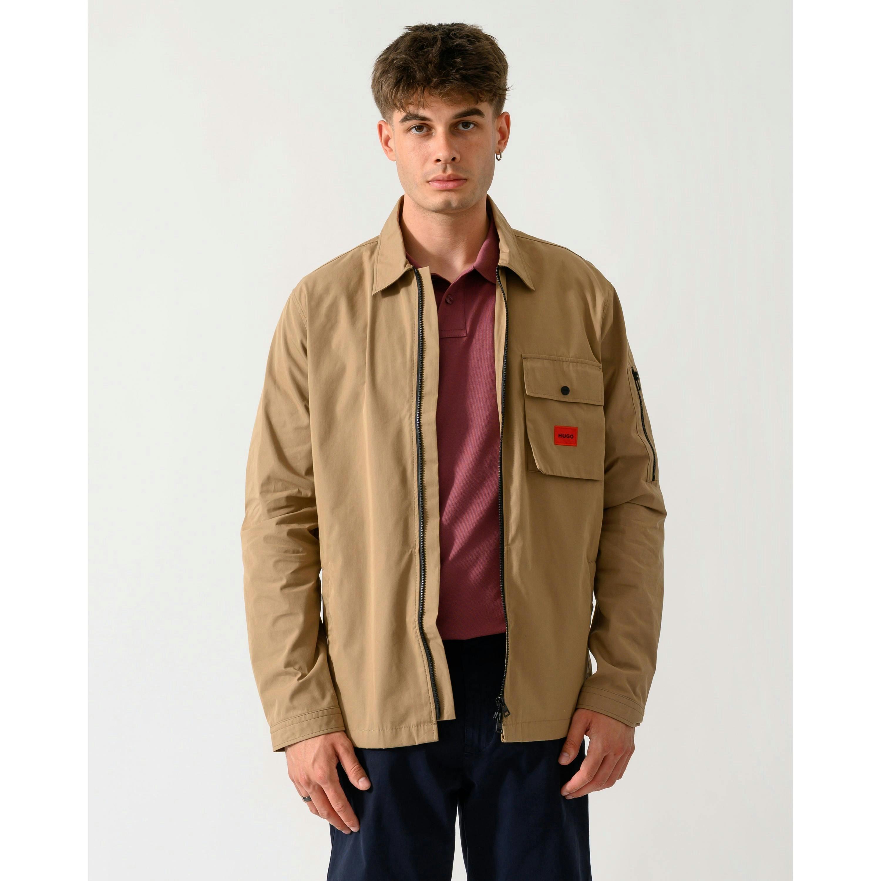 Hugo Boss Overshirts  in Wine , view 4 of 6