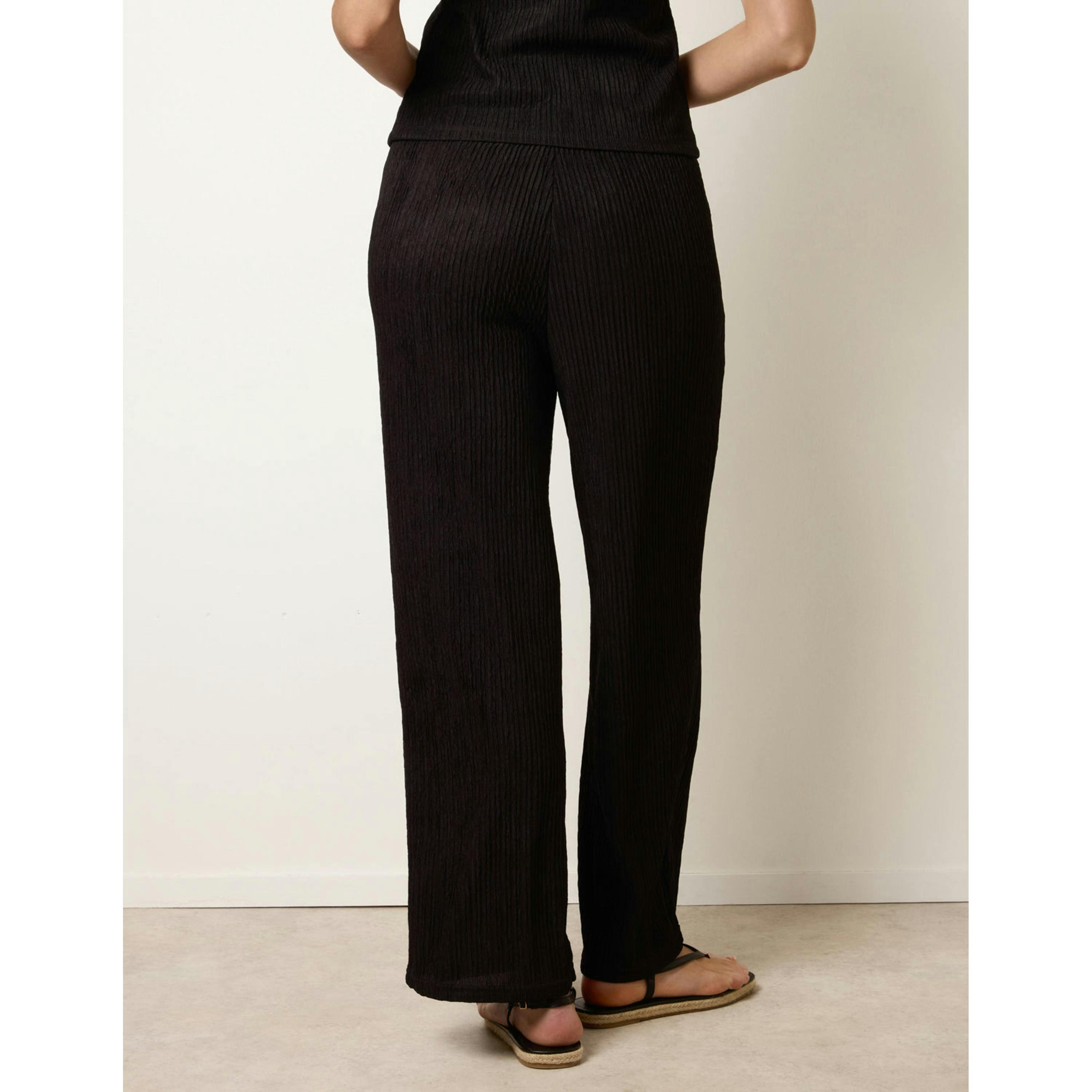 Blue Vanilla Wide Leg Trousers  in Black , view 2 of 4