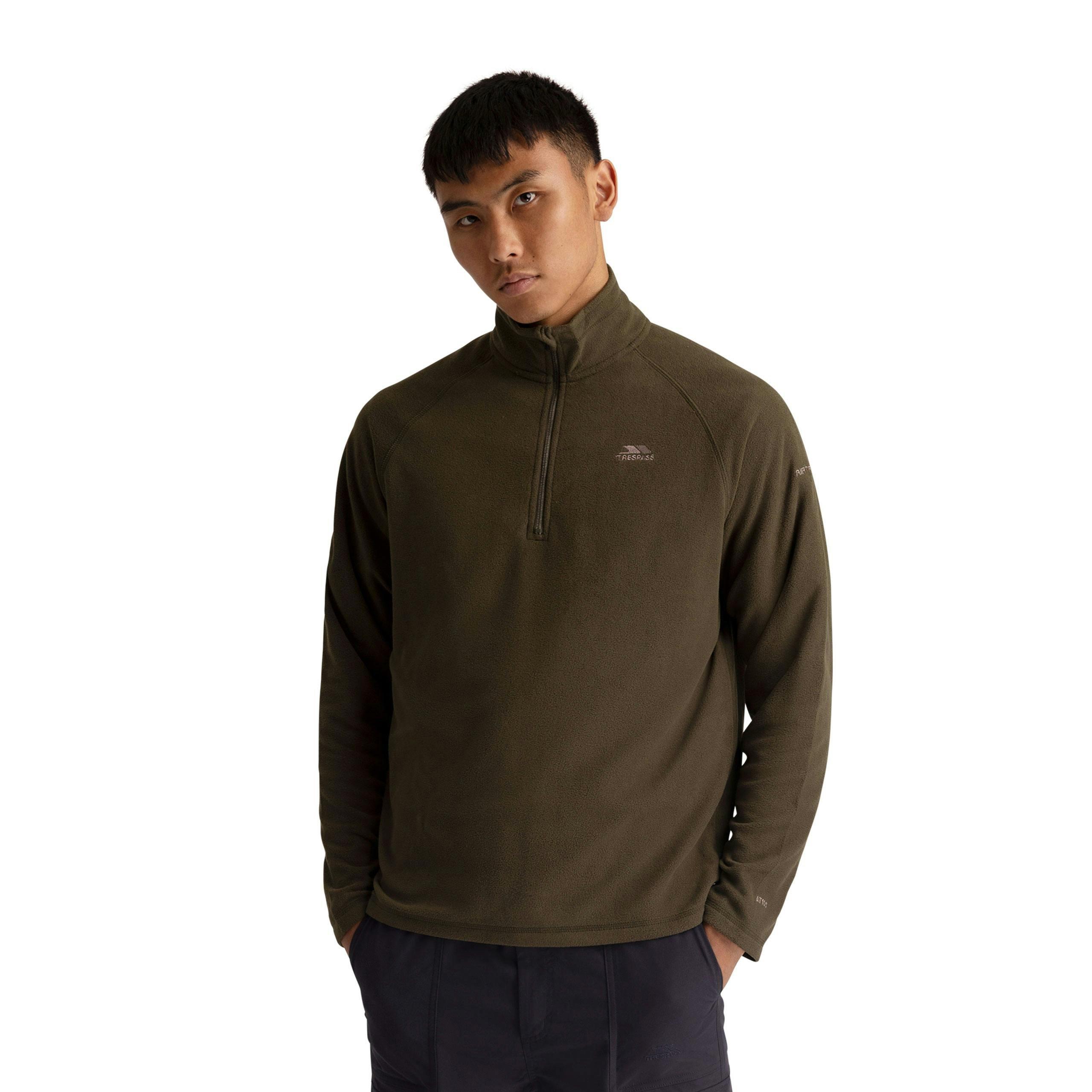 Mens Half Zip Fleece Eliston in Dark Vine , view 3 of 6