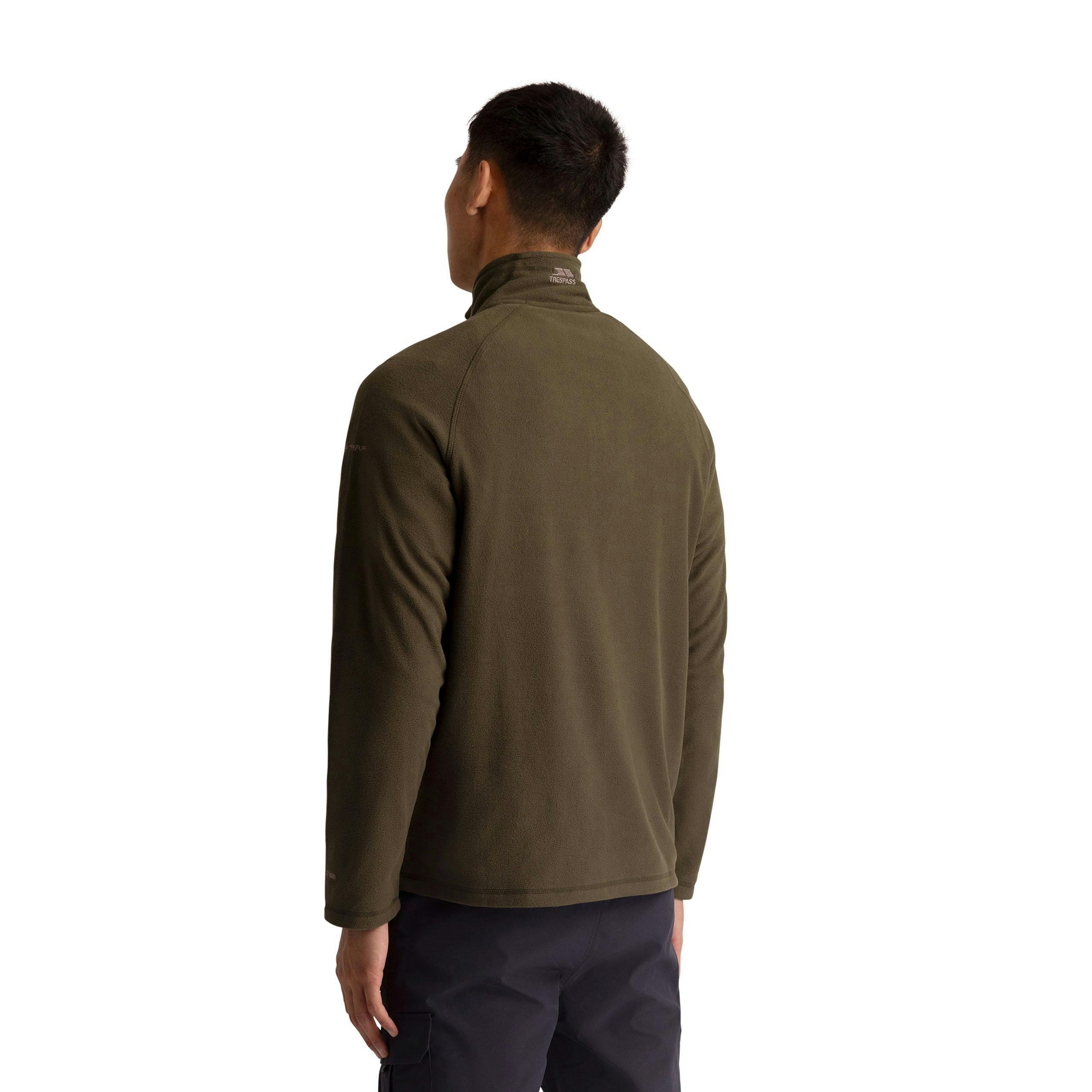 Mens Half Zip Fleece Eliston in Dark Vine , view 5 of 6