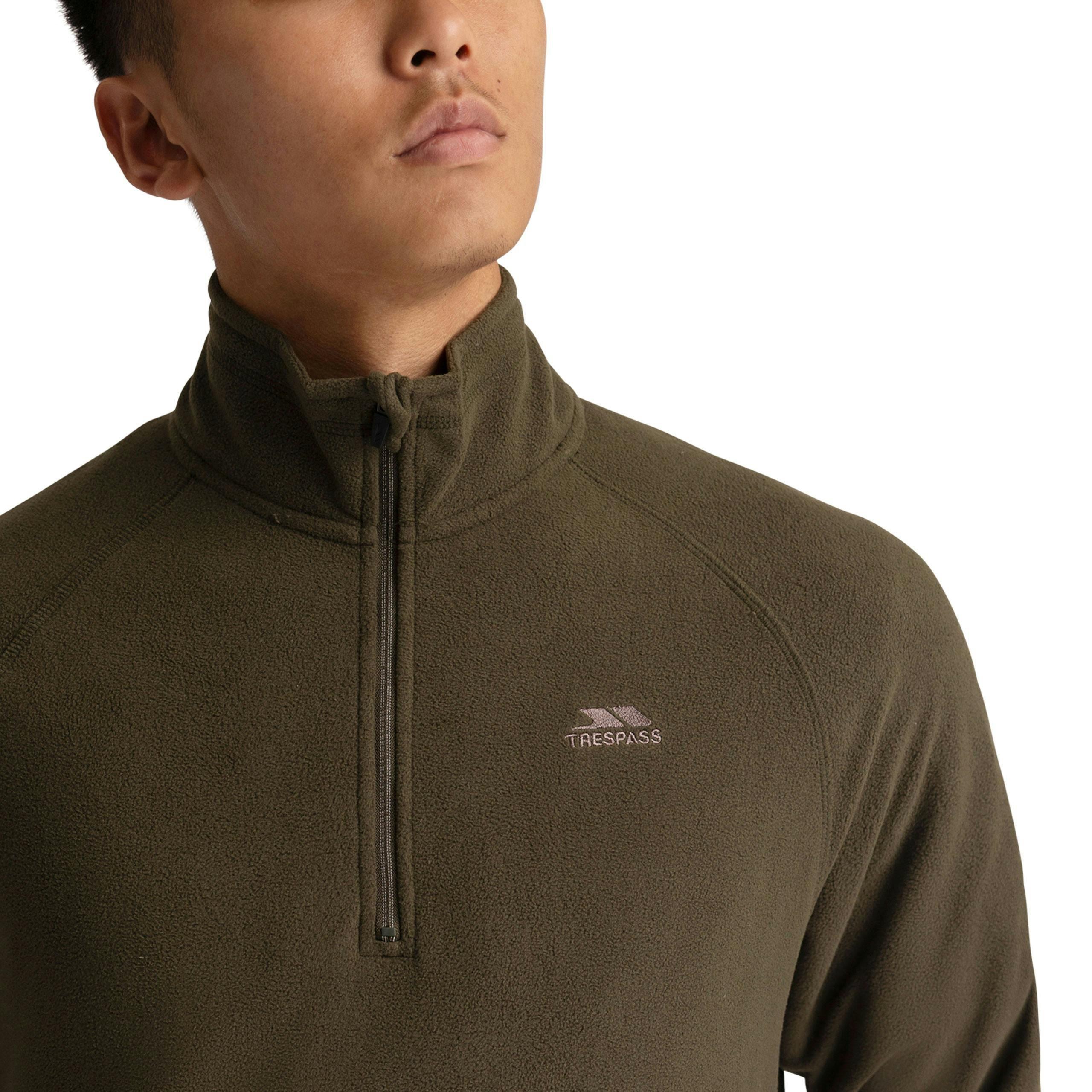 Mens Half Zip Fleece Eliston in Dark Vine , view 6 of 6