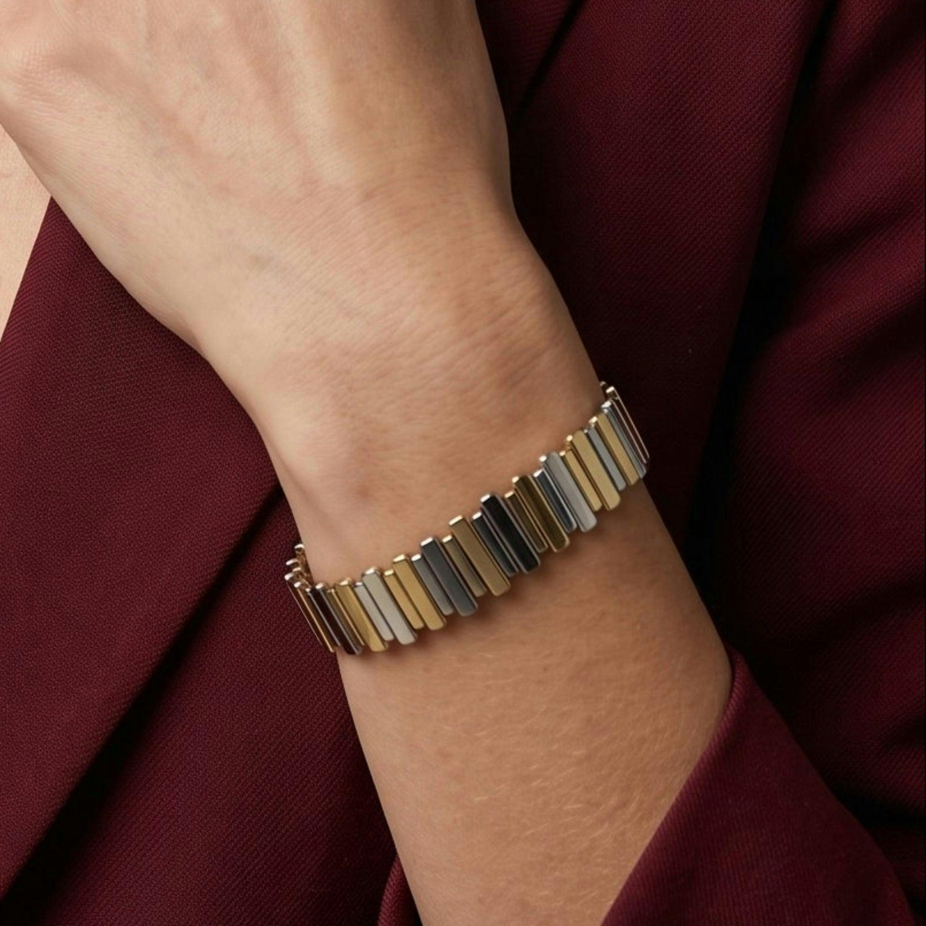 Shikaku Mixed Metals Cuff Bangle , view 3 of 5