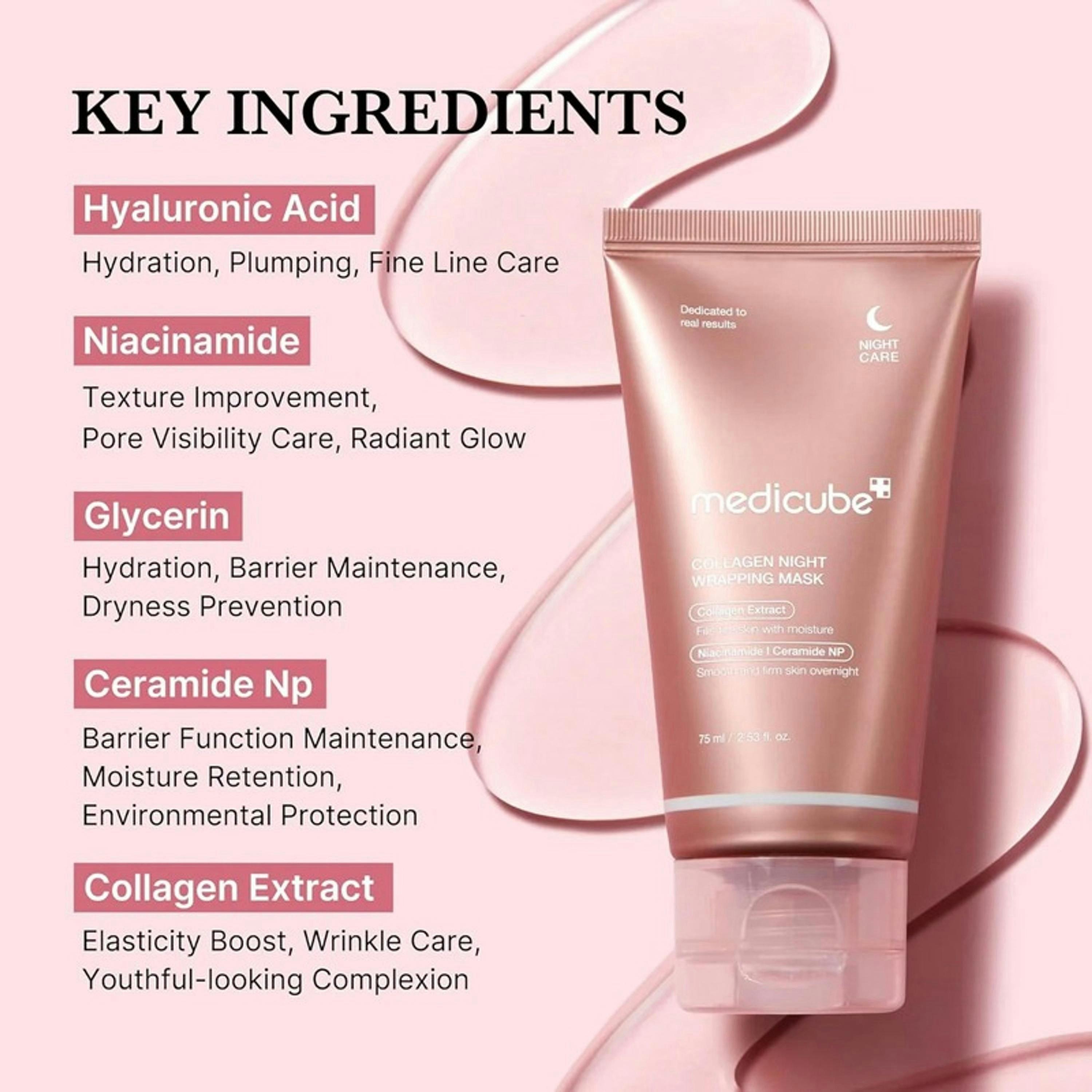 Medicube Collagen Night Wrapping Mask 75 ml Single , view 3 of 4