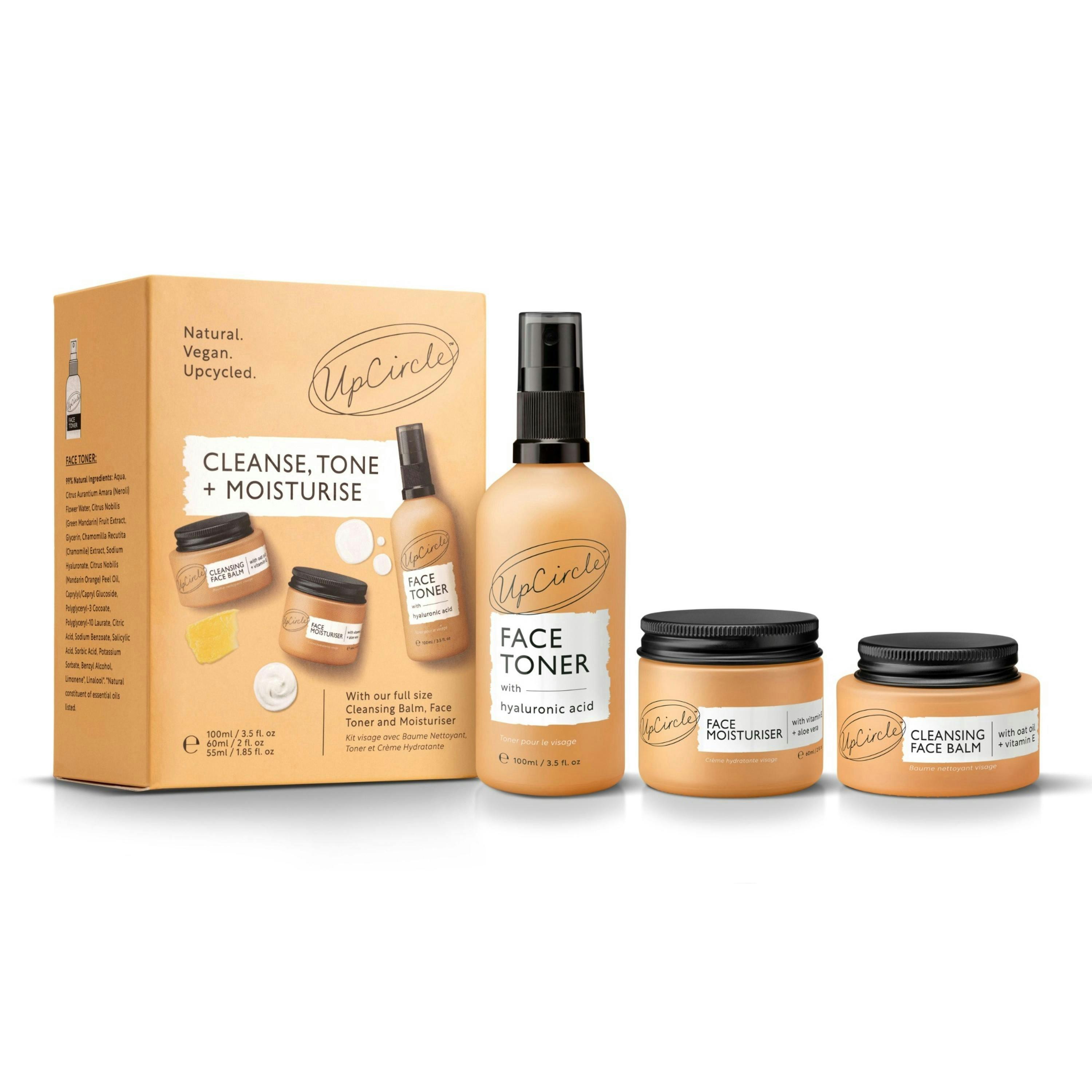 Upcircle Cleanse, Tone + Moisturise Cleanser Toner Moisturiser 1 ea Pack (x3) , view 2 of 6