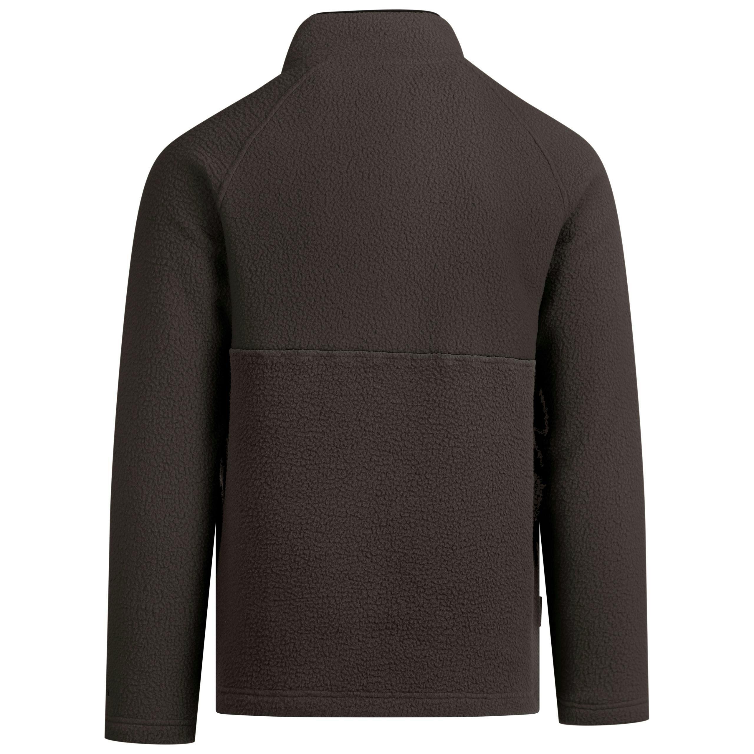 Mens Half Zip Fleece North in Charcoal , view 2 of 6