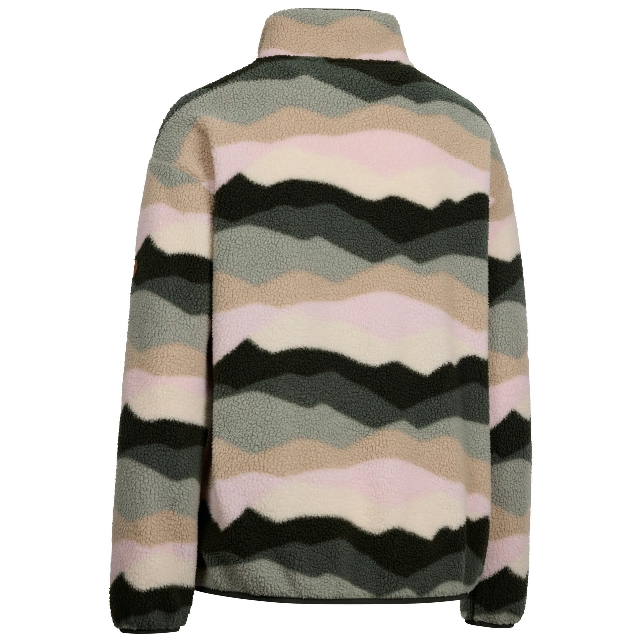 Womens 1/2 Zip Sherpa Fleece Ovie in Sage Mountain Print , view 2 of 6