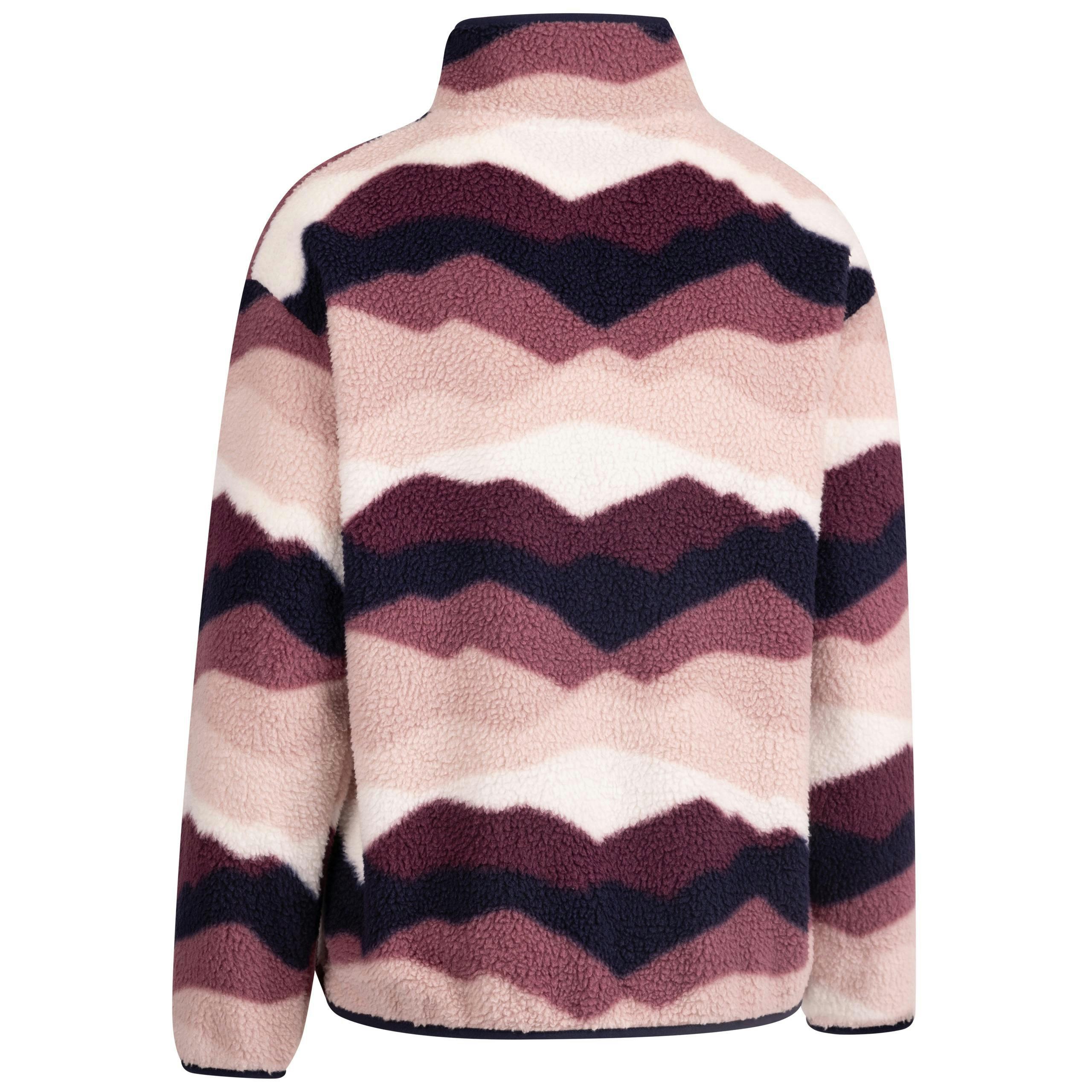 Womens 1/2 Zip Sherpa Fleece Ovie in Mountain Print , view 2 of 6