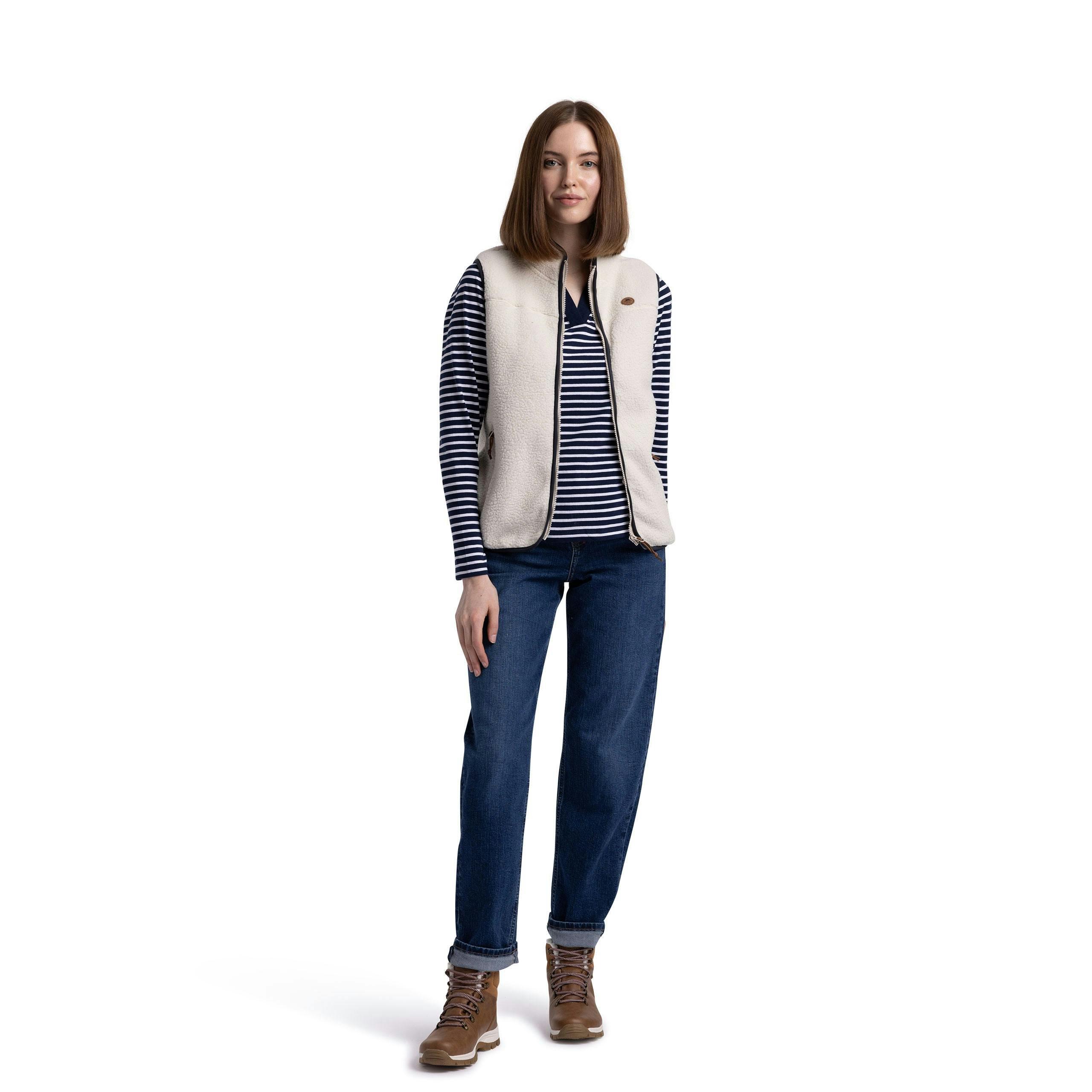 Women s Fleece Gilet  Notion In Ghost , view 3 of 6