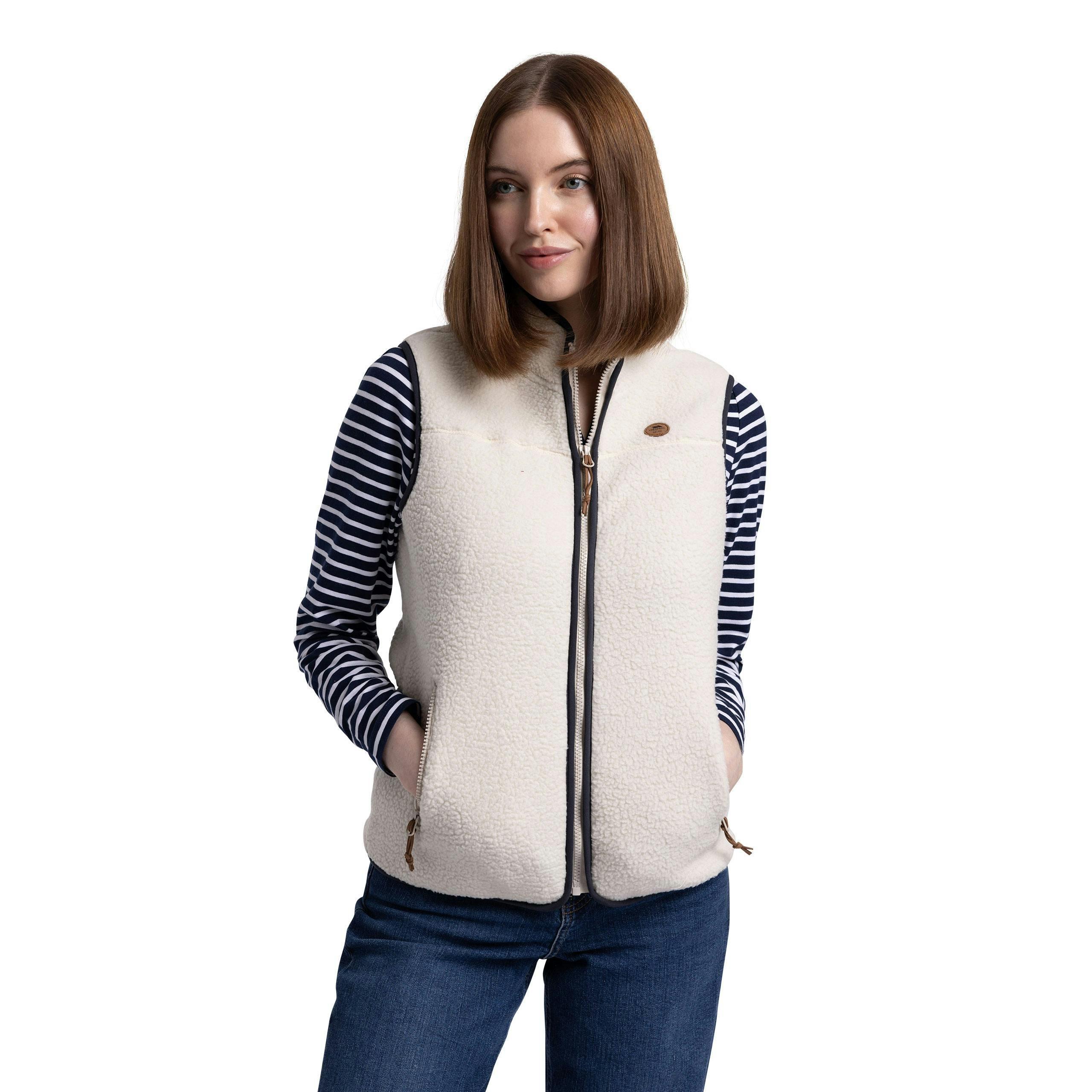 Women s Fleece Gilet  Notion In Ghost , view 5 of 6