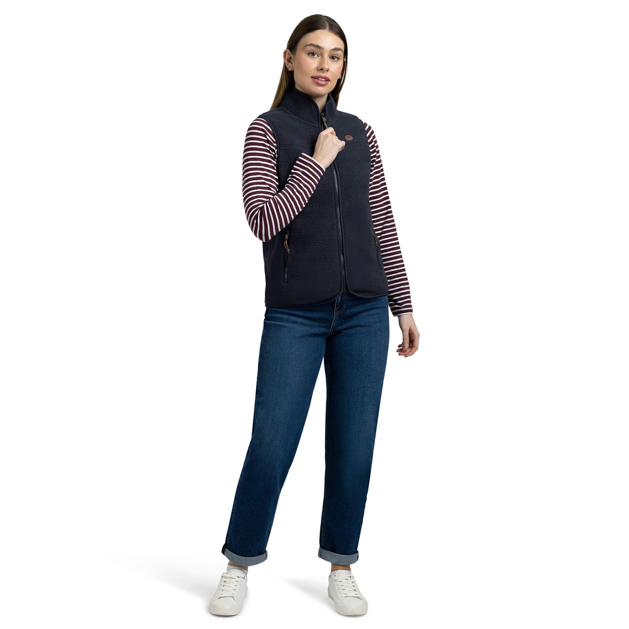 Womens Fleece Gilet  Notion In Navy , view 3 of 6