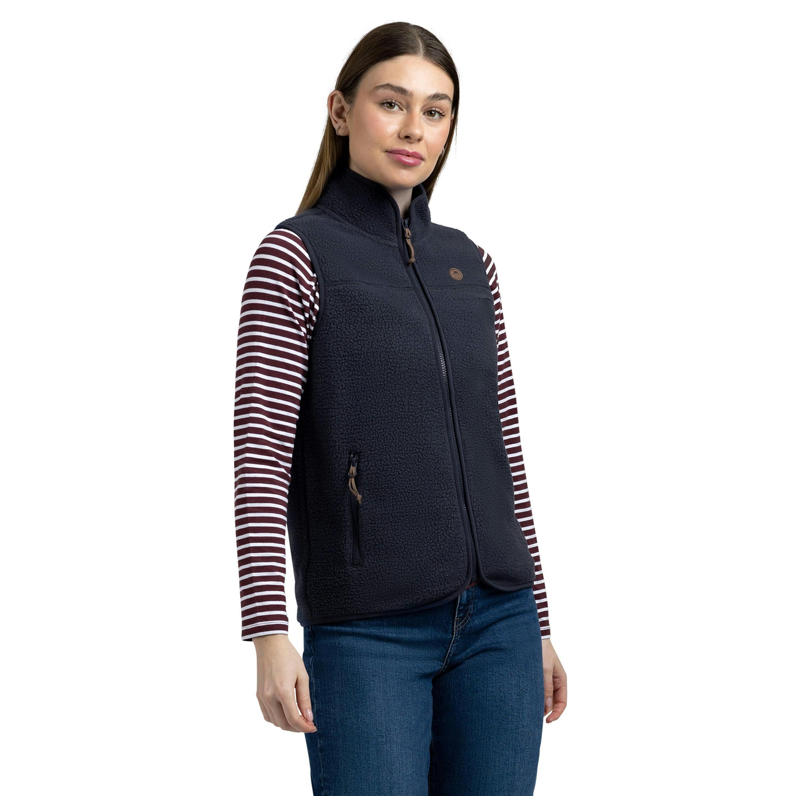 Womens Fleece Gilet  Notion In Navy , view 4 of 6