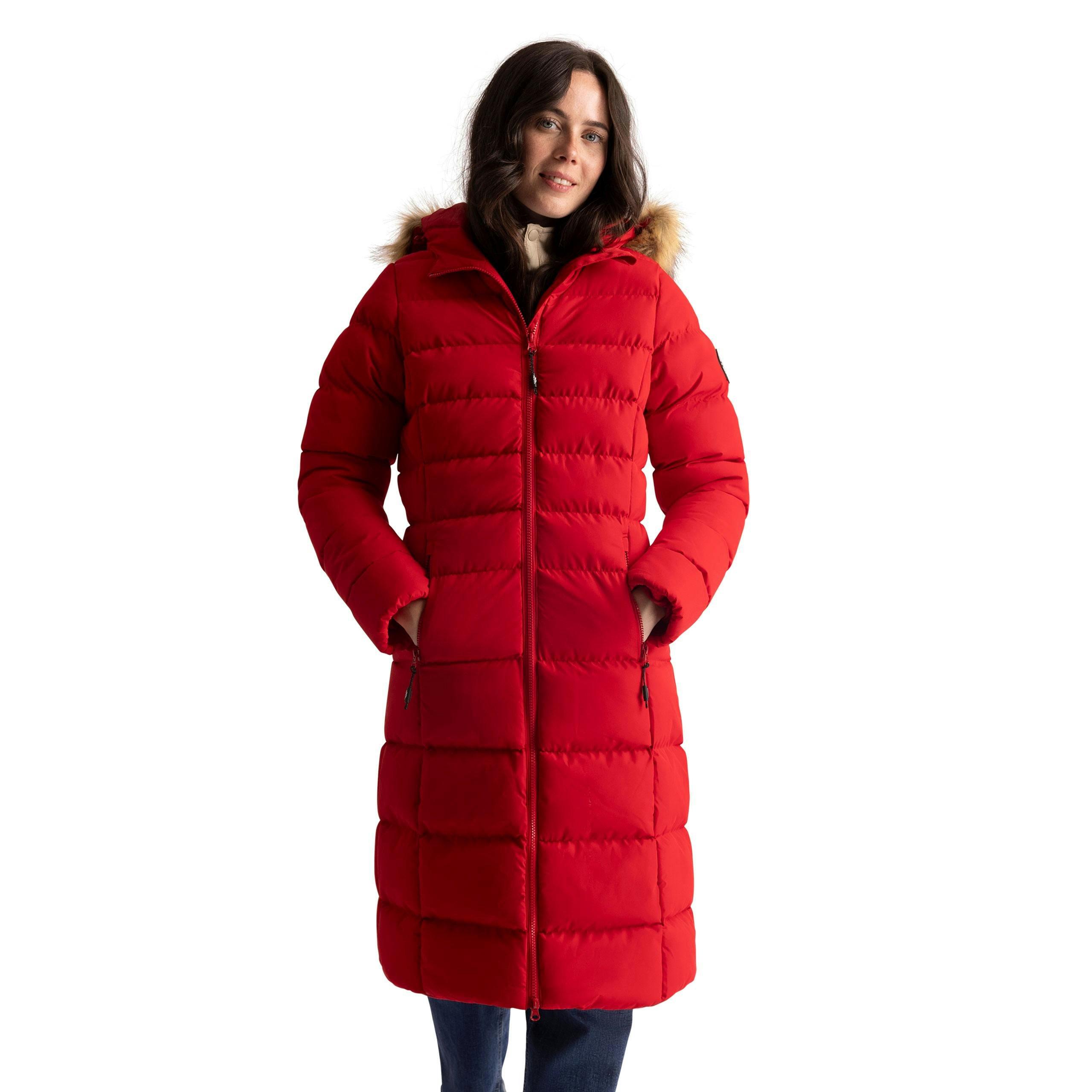 Womens Padded Jacket Audible in Red , view 3 of 6