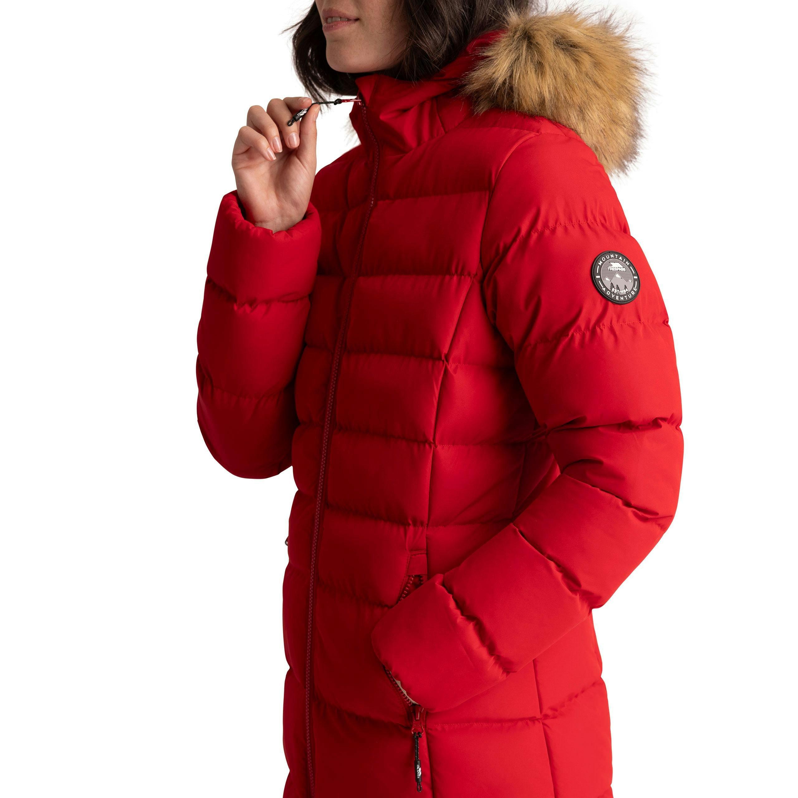 Womens Padded Jacket Audible in Red , view 5 of 6