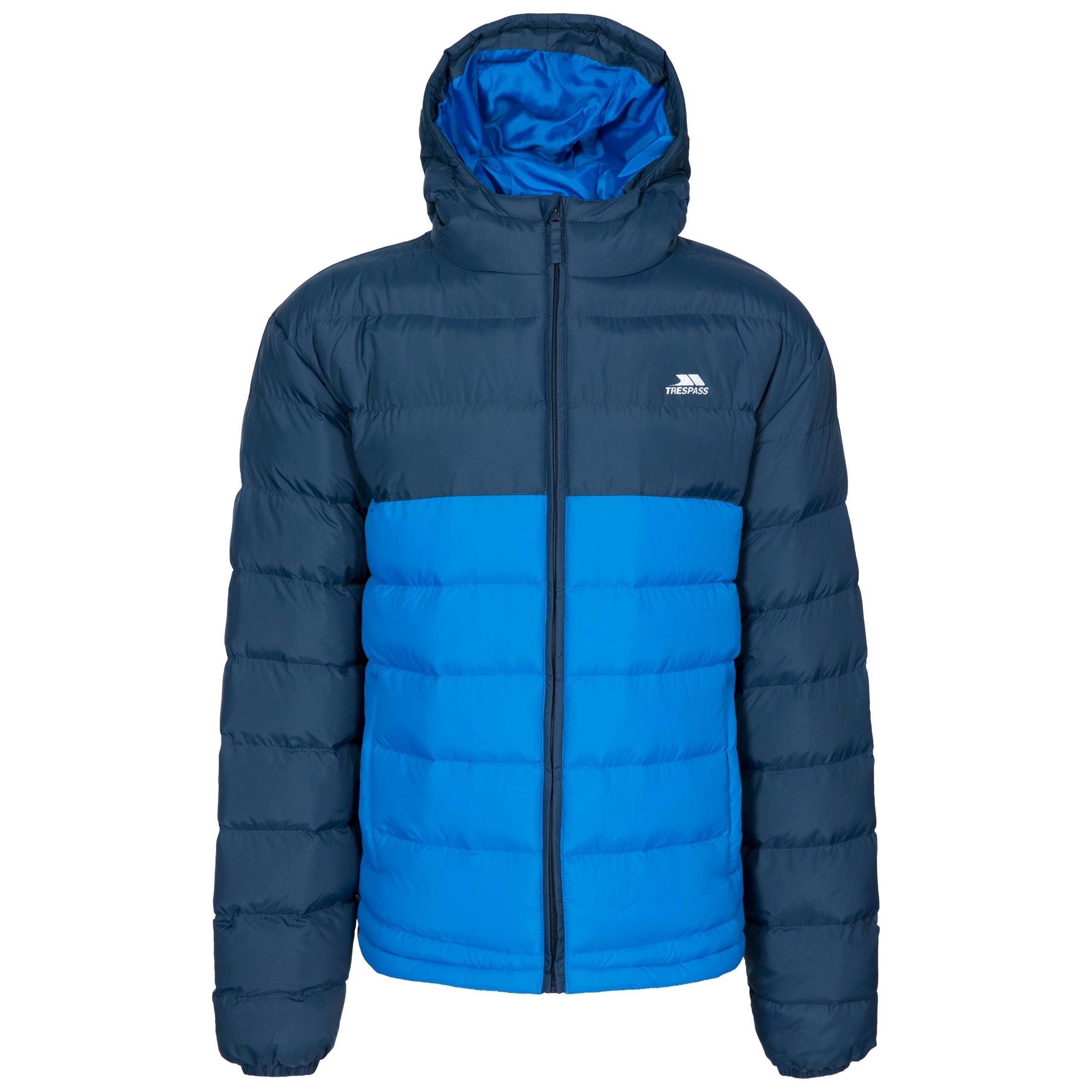 Trespass Mens Padded Water Resistant Jacket in Navy Oskar , view 2 of 6