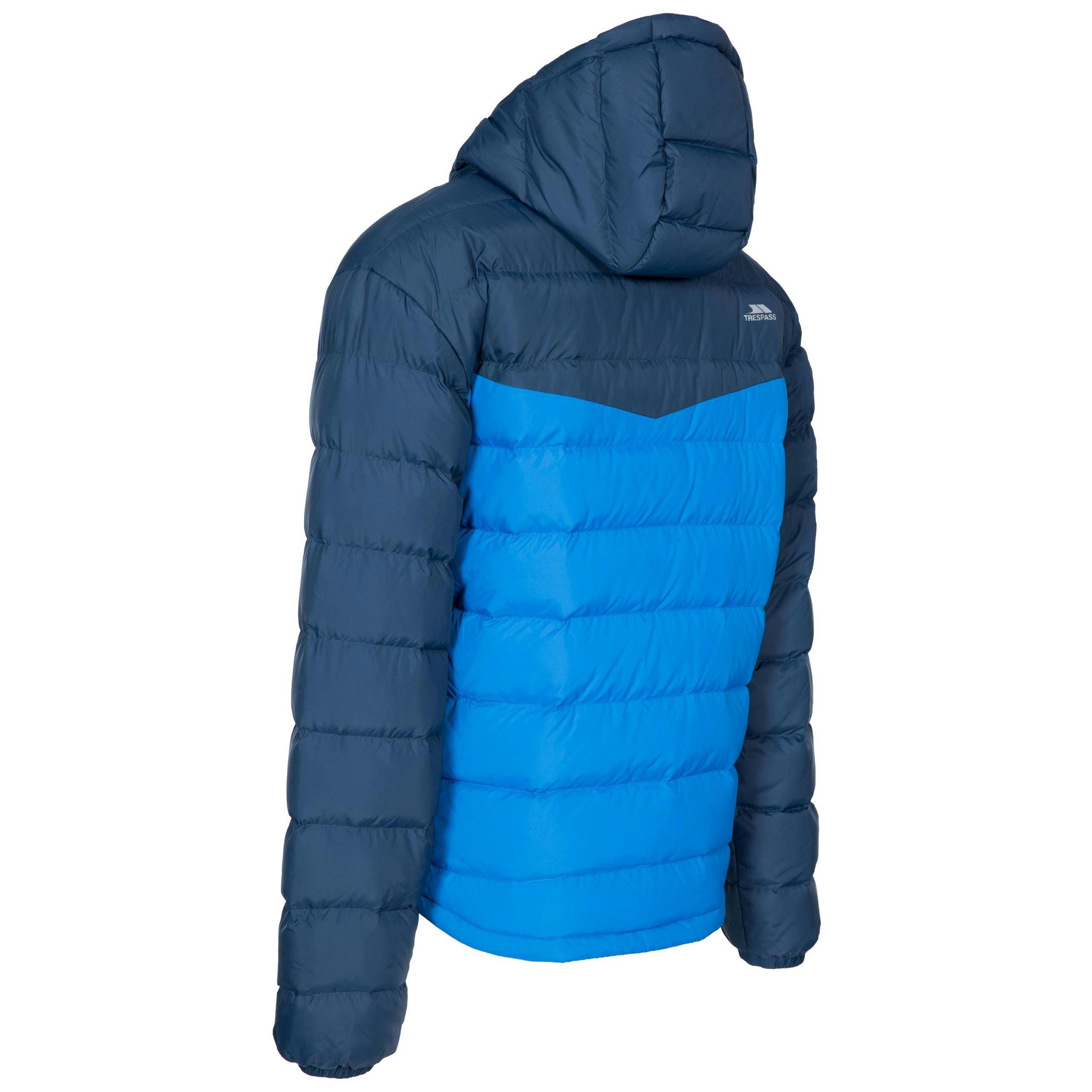 Trespass Mens Padded Water Resistant Jacket in Navy Oskar , view 3 of 6